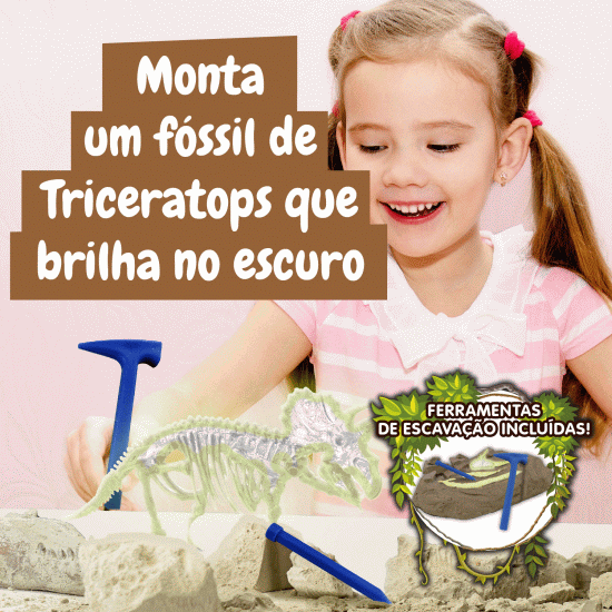 Science4You Escavações Fósseis Brilha no Escuro - Triceratops ( Imagem 3 de 7 ) - Preview