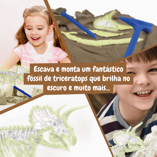 Science4You Escavações Fósseis Brilha no Escuro - Triceratops ( Imagem 5 de 7 ) - Preview
