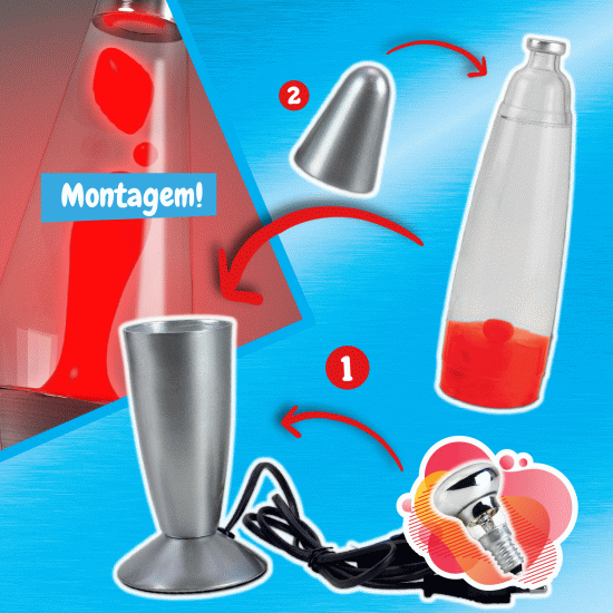 Science4You Candeeiro de Lava Vermelho ( Imagem 5 de 5 ) - Preview