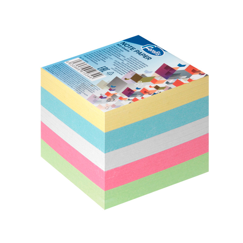 Bloco De Notas 85X85Mm Forofis Liso C/800Fl 5 Cores Pastel 91034 ( Imagem 2 de 2 ) - Preview