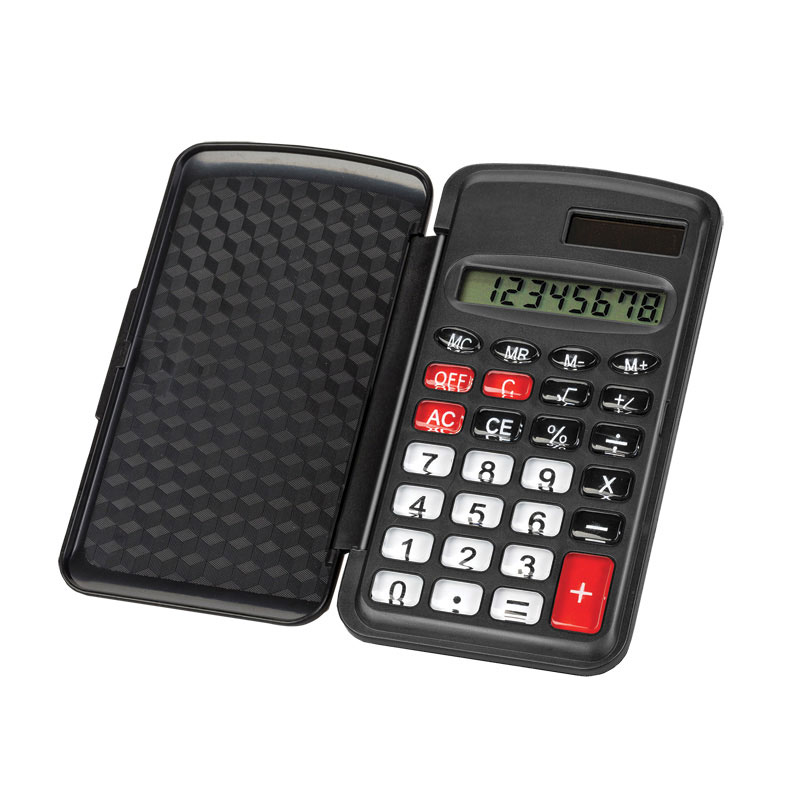 Calculadora De Bolso Forofis C/Tampa Preto 8 Dígitos 91595 ( Imagem 3 de 4 ) - Preview