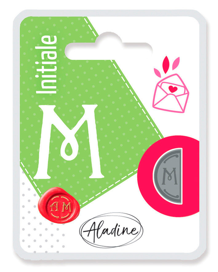Sinete Aladine 71313 Letra M 1/2 Circulo Blister ( Imagem 3 de 3 ) - Preview