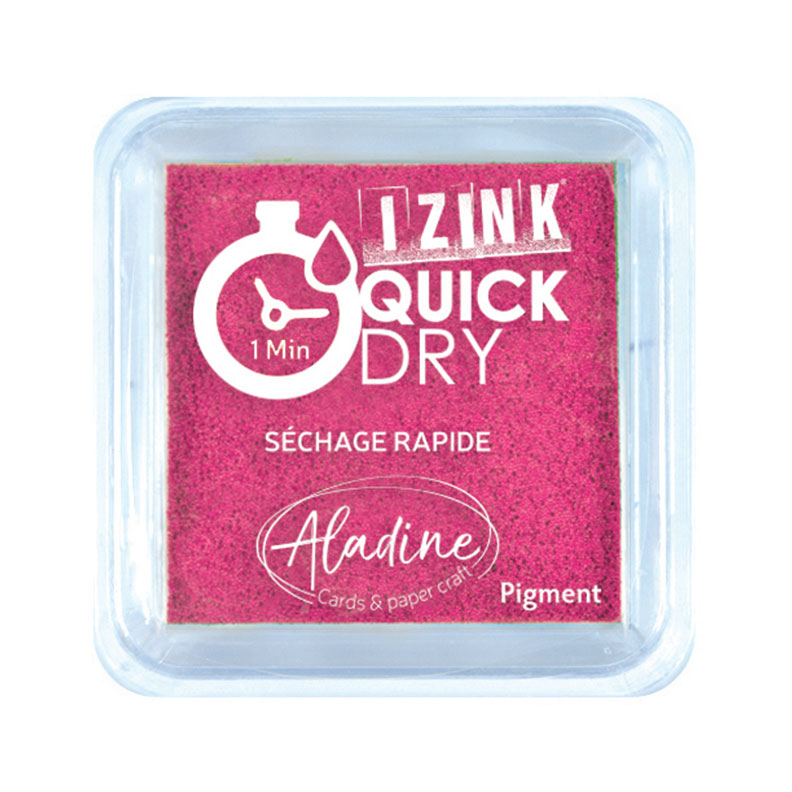Almofada De Carimbo Aladine Izink Quick Dry Rosa 19535 ( Imagem 2 de 2 ) - Preview