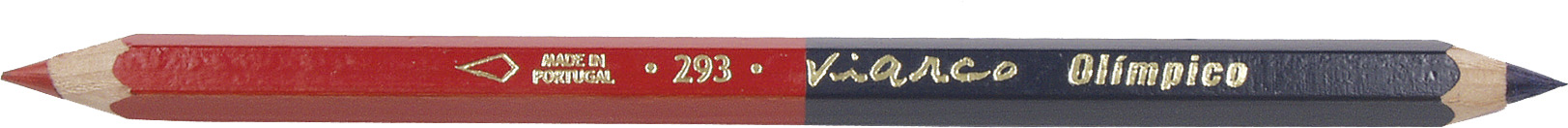 Lápis De Cor Viarco 293 Azul/Vermelho ( Imagem 2 de 2 ) - Preview