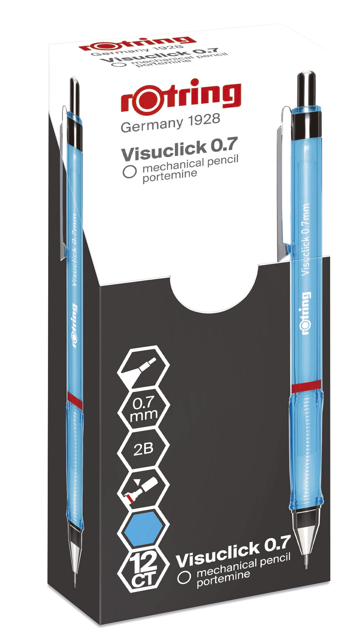 Lapiseira Rotring Visuclick azul 0.7mm ROTRING (1 unidade) ( Imagem 4 de 4 ) - Preview