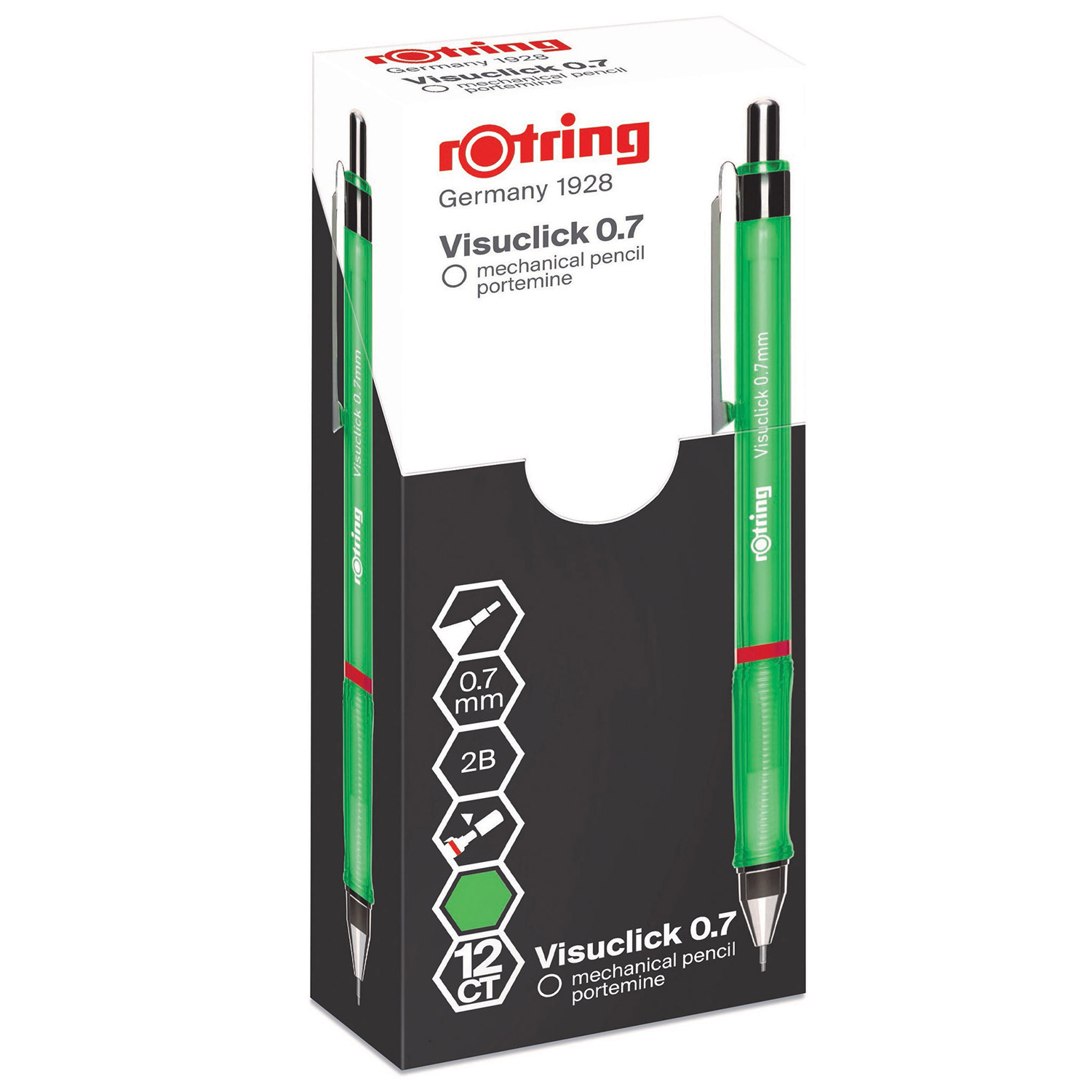 Lapiseira Rotring Visuclick verde 0.7mm ROTRING (1 unidade) ( Imagem 2 de 4 ) - Preview
