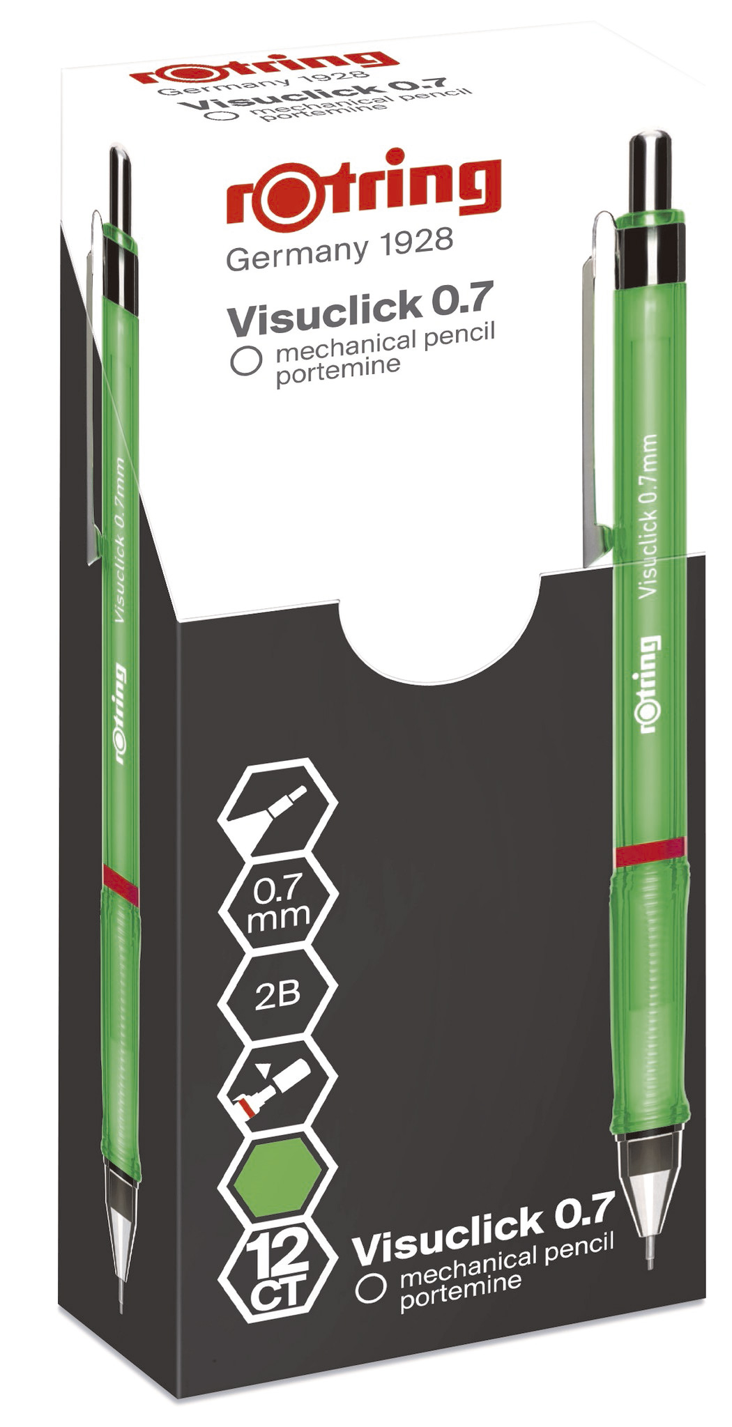 Lapiseira Rotring Visuclick verde 0.7mm ROTRING (1 unidade) ( Imagem 4 de 4 ) - Preview