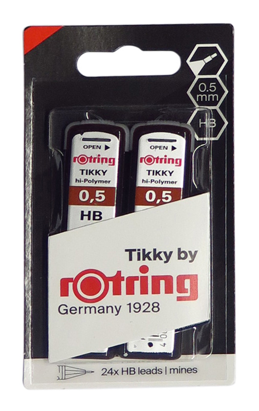 Blister C/2 Tubos Minas Rotring 0,5 HB S0194510/1904836 ( Imagem 2 de 2 ) - Preview