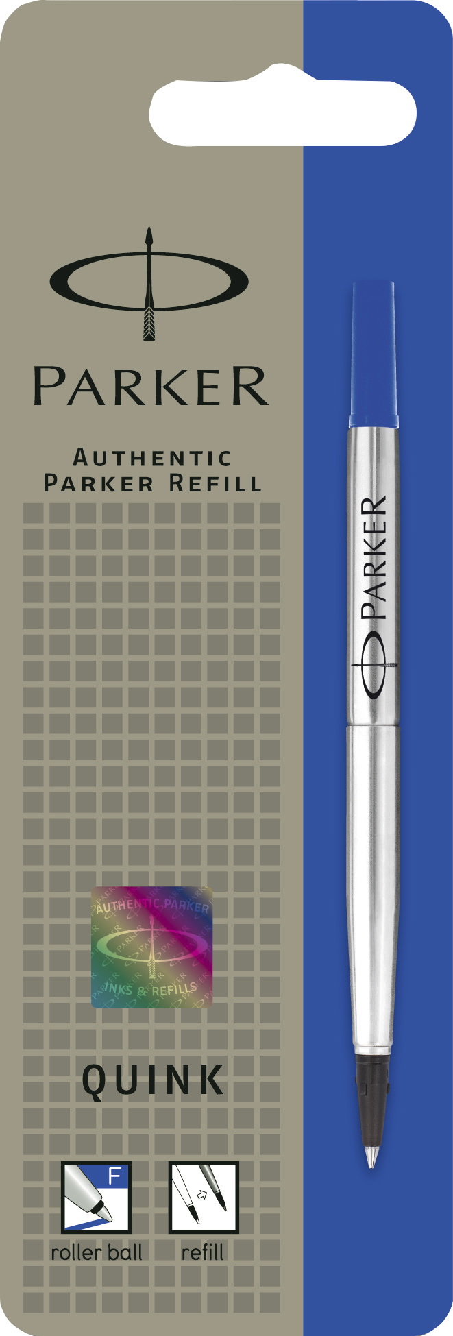 PARKER - RECARGA ROLLER AZUL F ( Imagem 2 de 2 ) - Preview
