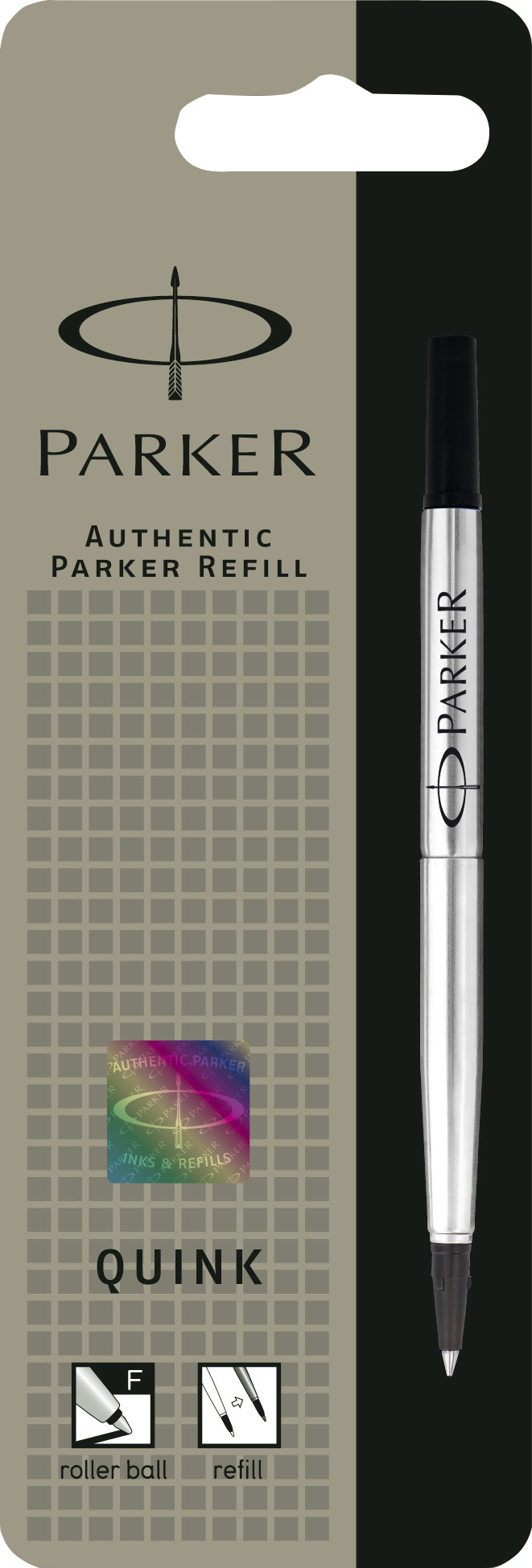 PARKER - RECARGA ROLLER BALL F PRETO ( Imagem 2 de 2 ) - Preview