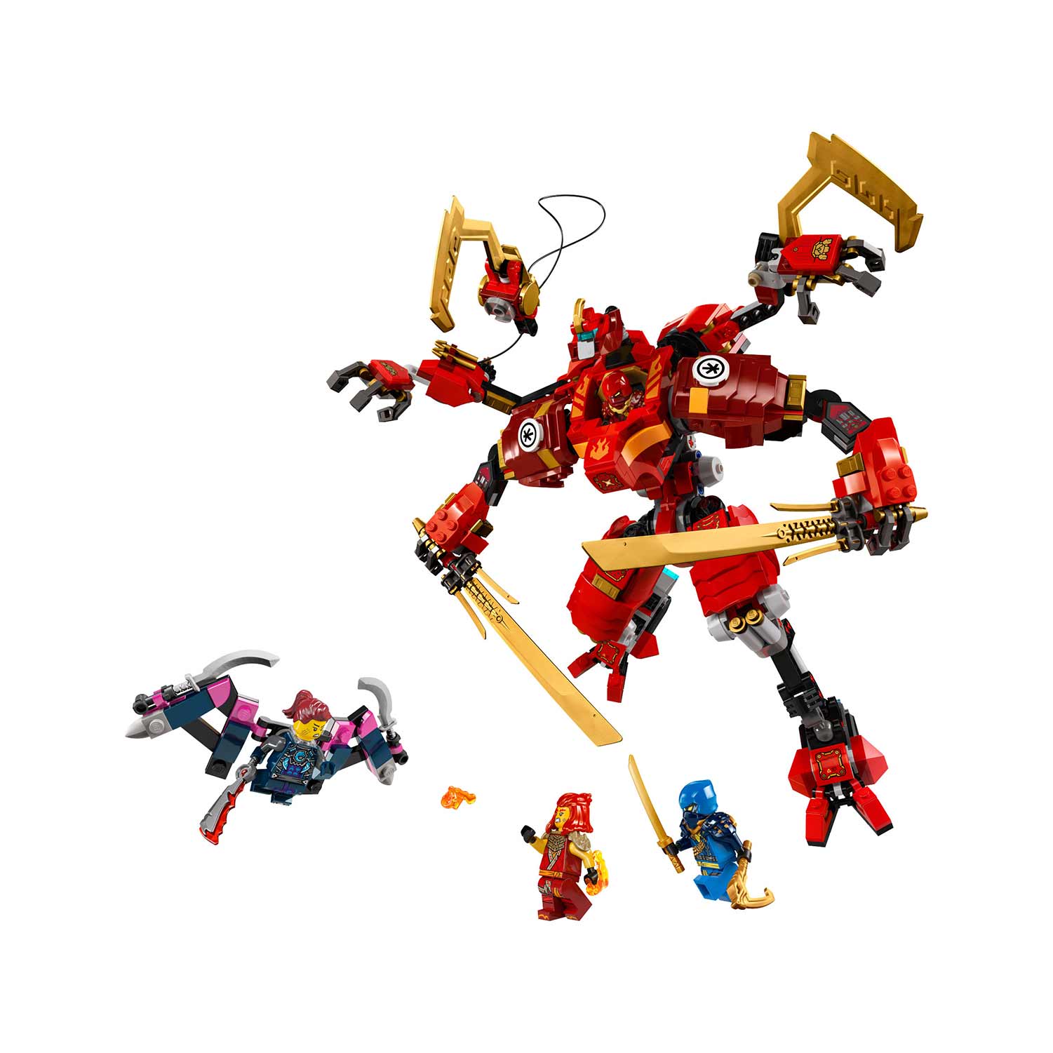Lego Ninjago O Robo Trepador Ninja Do Kai 71812 ( Imagem 2 de 3 ) - Preview