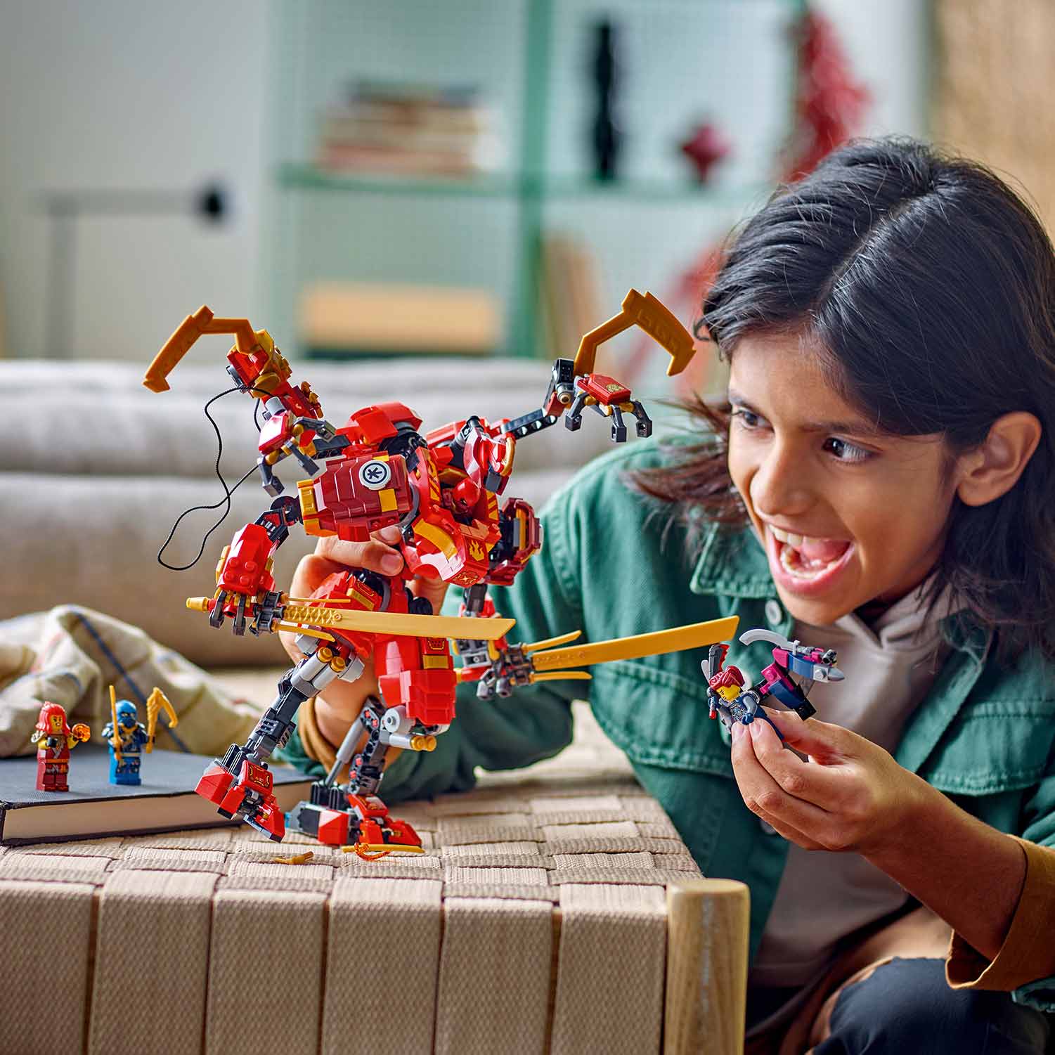 Lego Ninjago O Robo Trepador Ninja Do Kai 71812 ( Imagem 3 de 3 ) - Preview