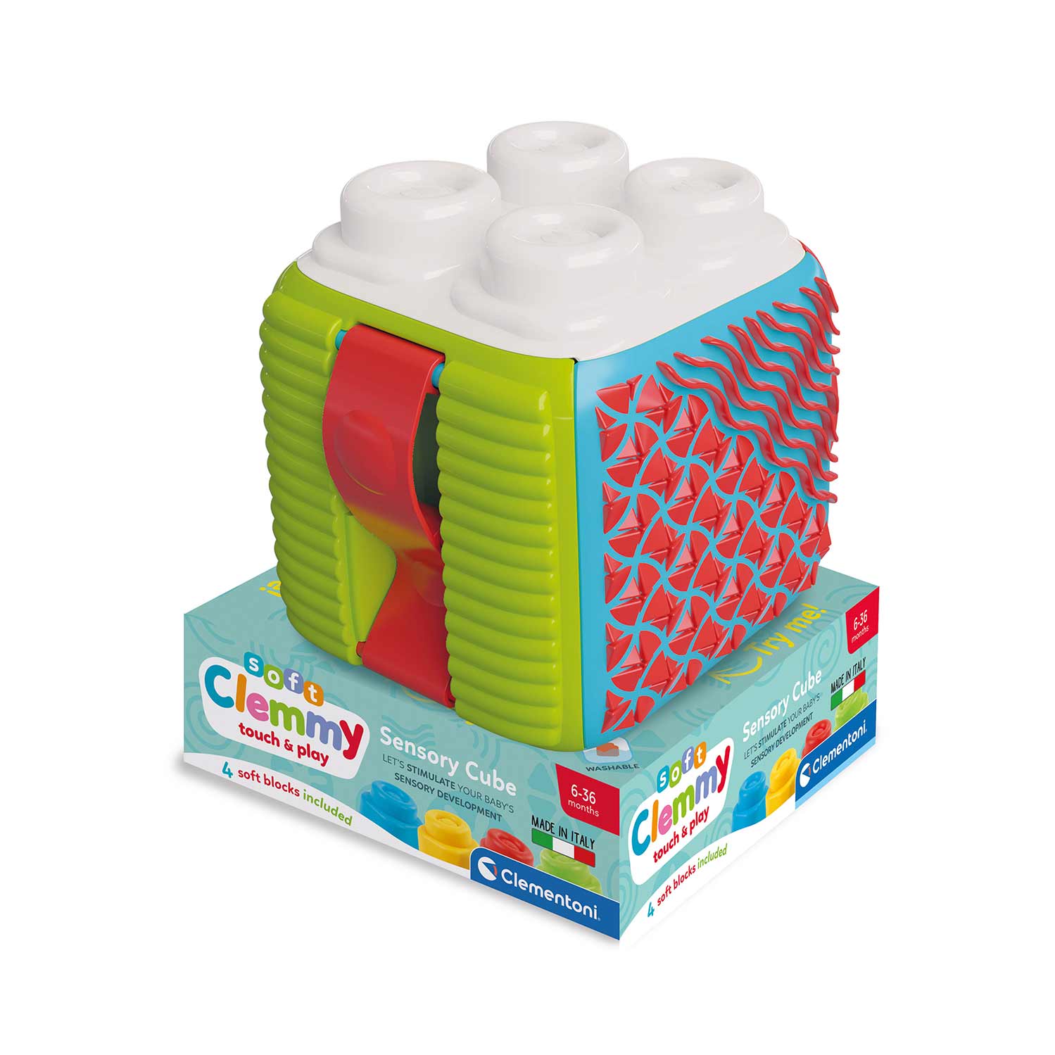 Cubo Sensorial Clementoni Soft Clemmy 17902 ( Imagem 2 de 2 ) - Preview