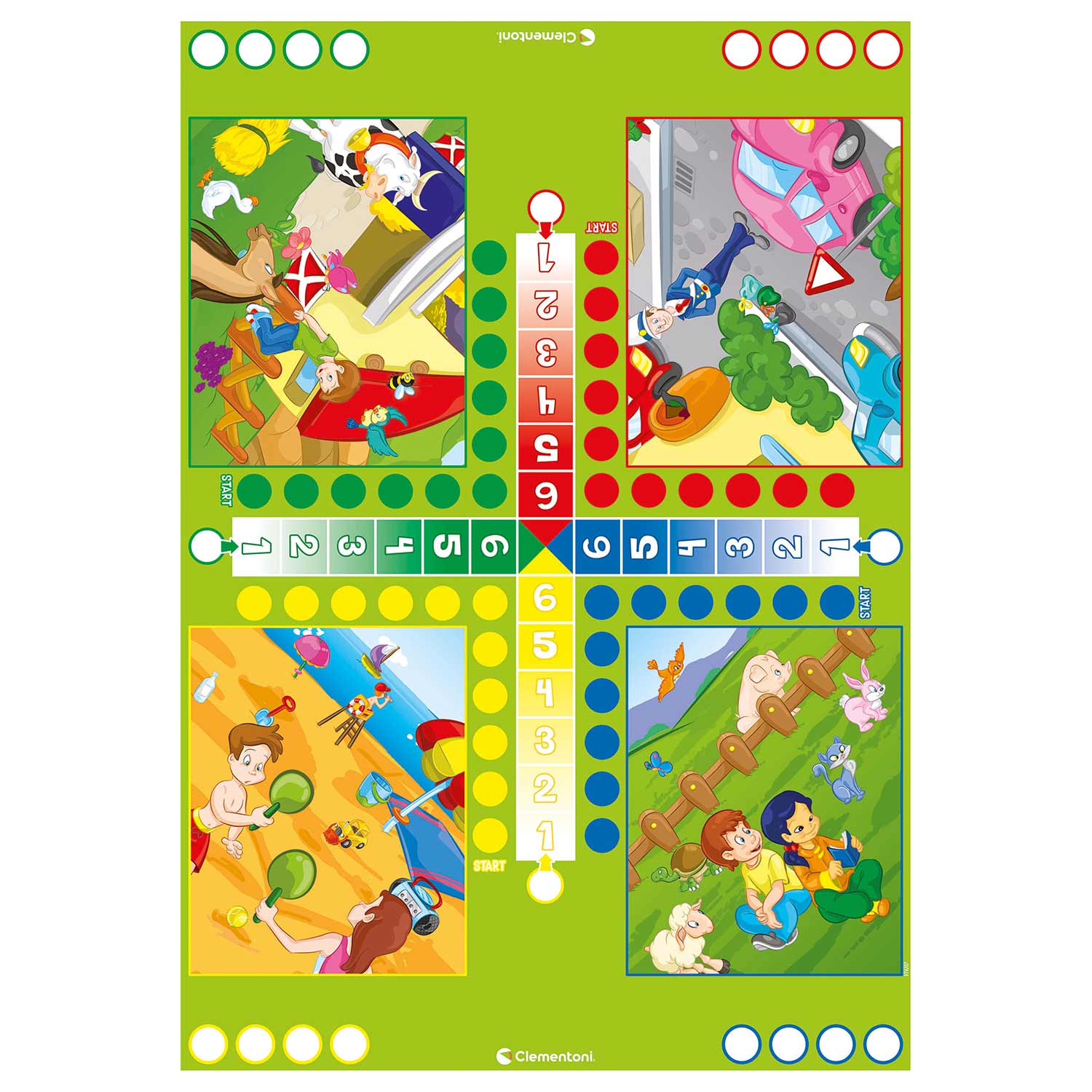 Ludo + Tangram 2 Em 1 Clementoni 67373 ( Imagem 3 de 3 ) - Preview