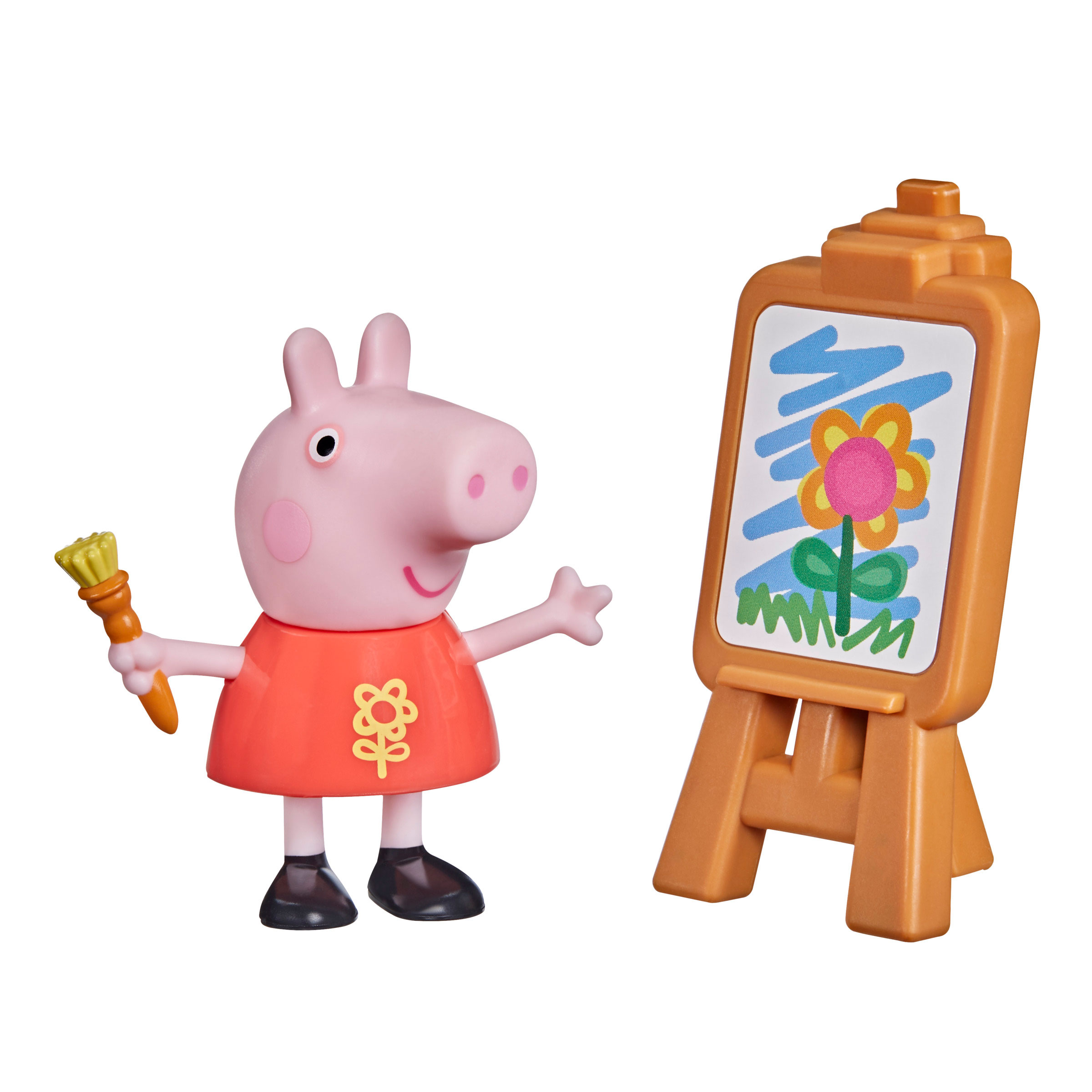 Peppa Pig Amiguinhos Divertidos Peppa Pintora 7,5Cm Hasbro F2204 ...