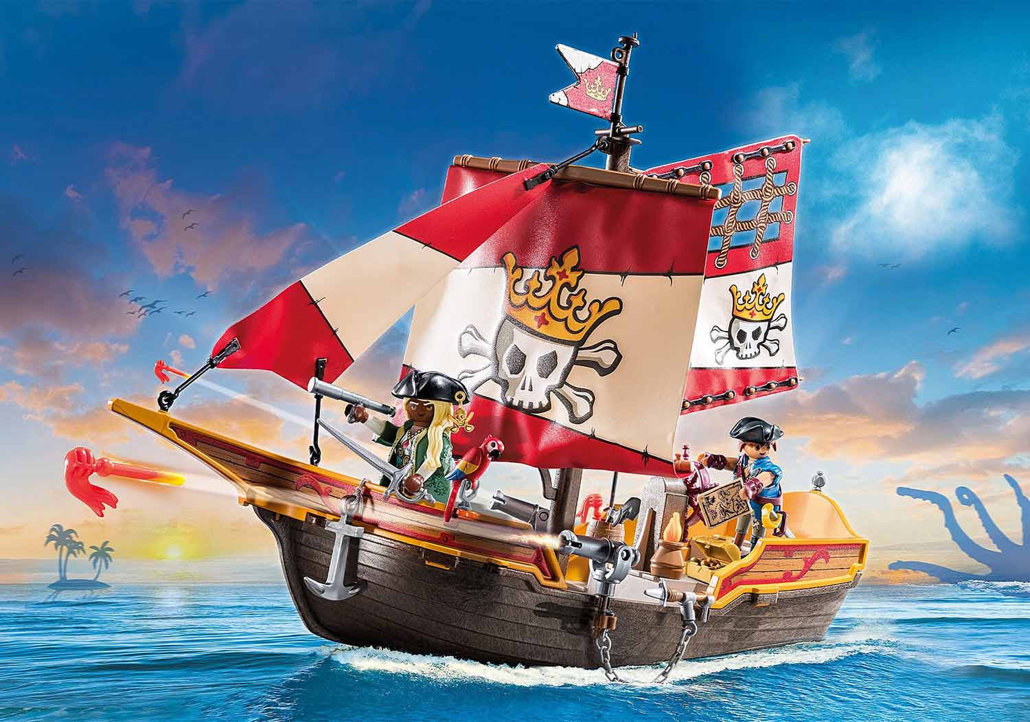 Playmobil Pirates - Barco Pirata 71418 ( Imagem 3 de 4 ) - Preview