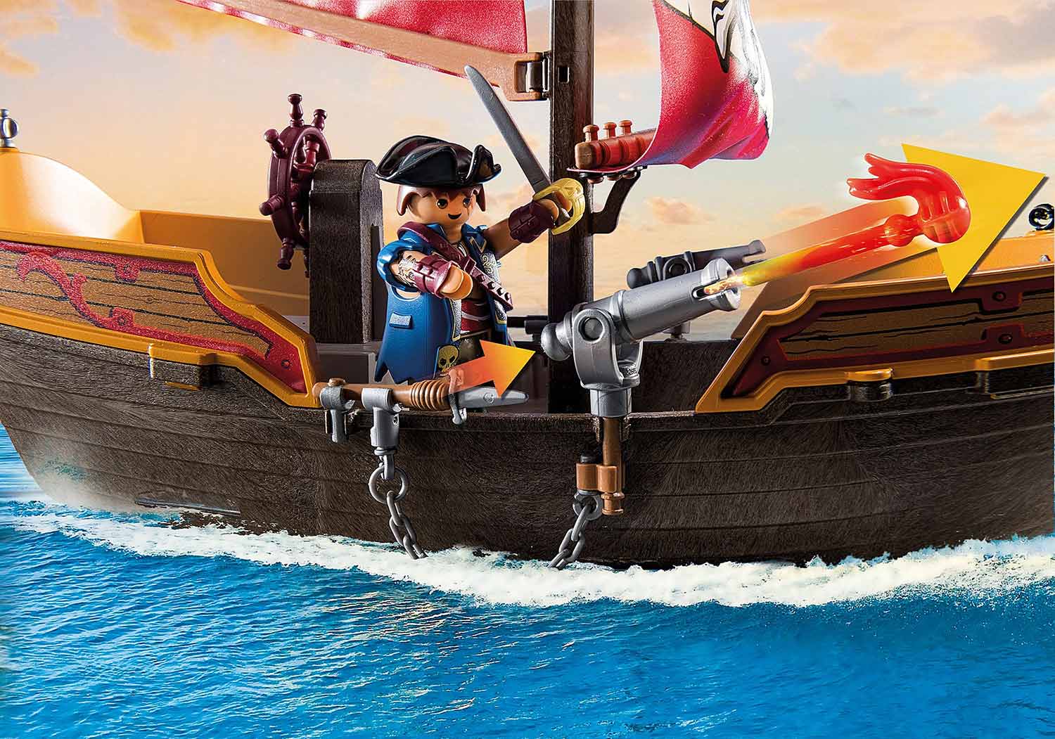 Playmobil Pirates - Barco Pirata 71418 ( Imagem 4 de 4 ) - Preview