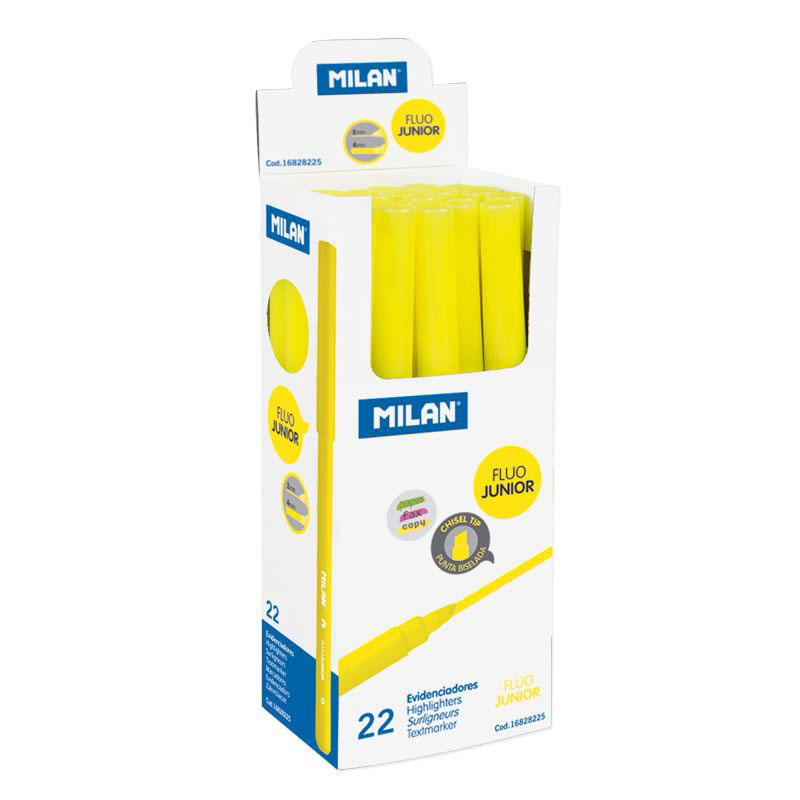 Sublinhador Fluorescente Milan Fluojunior Amarelo 16828225 ( Imagem 2 de 2 ) - Preview