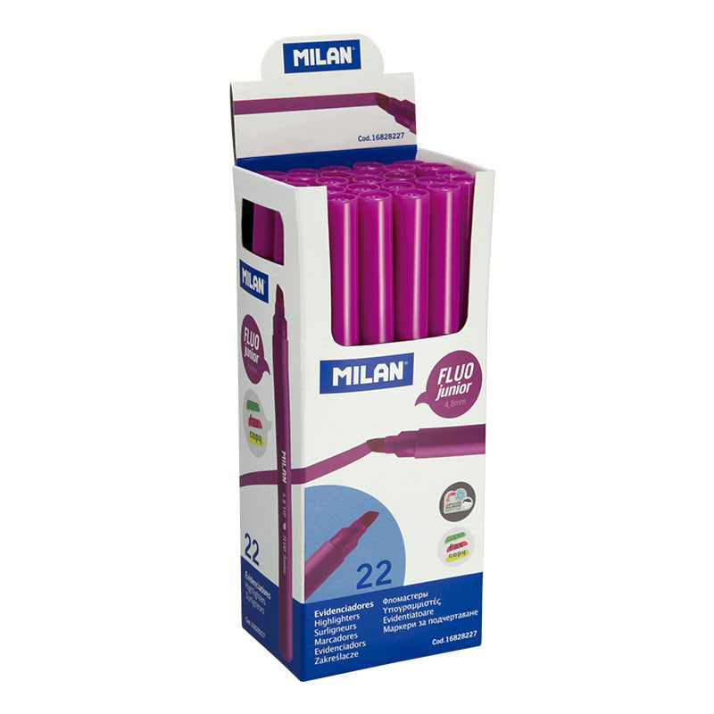 Sublinhador Fluorescente Milan Fluojunior Rosa 16828227 ( Imagem 2 de 2 ) - Preview