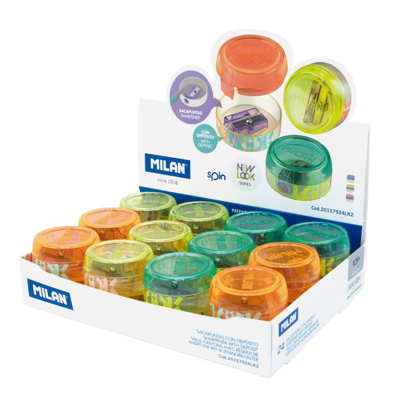 MILAN - APARA LAPIS C/ DEPOSITO SPIN 20157924 ( Imagem 3 de 3 ) - Preview