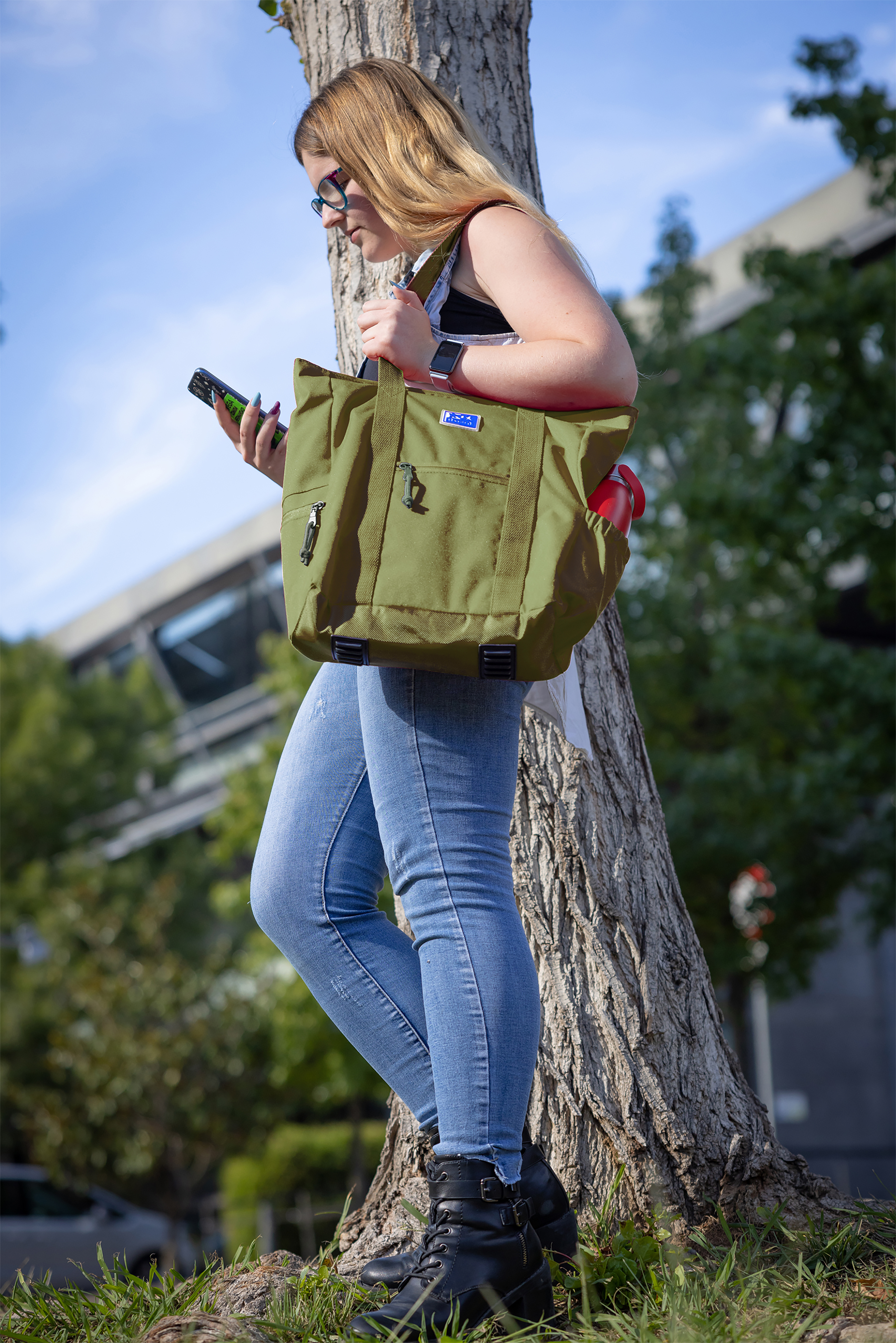 Tote Bag Oxford B-Trendy Verde Safari 38X31X12Cm 400183032 ( Imagem 2 de 3 ) - Preview