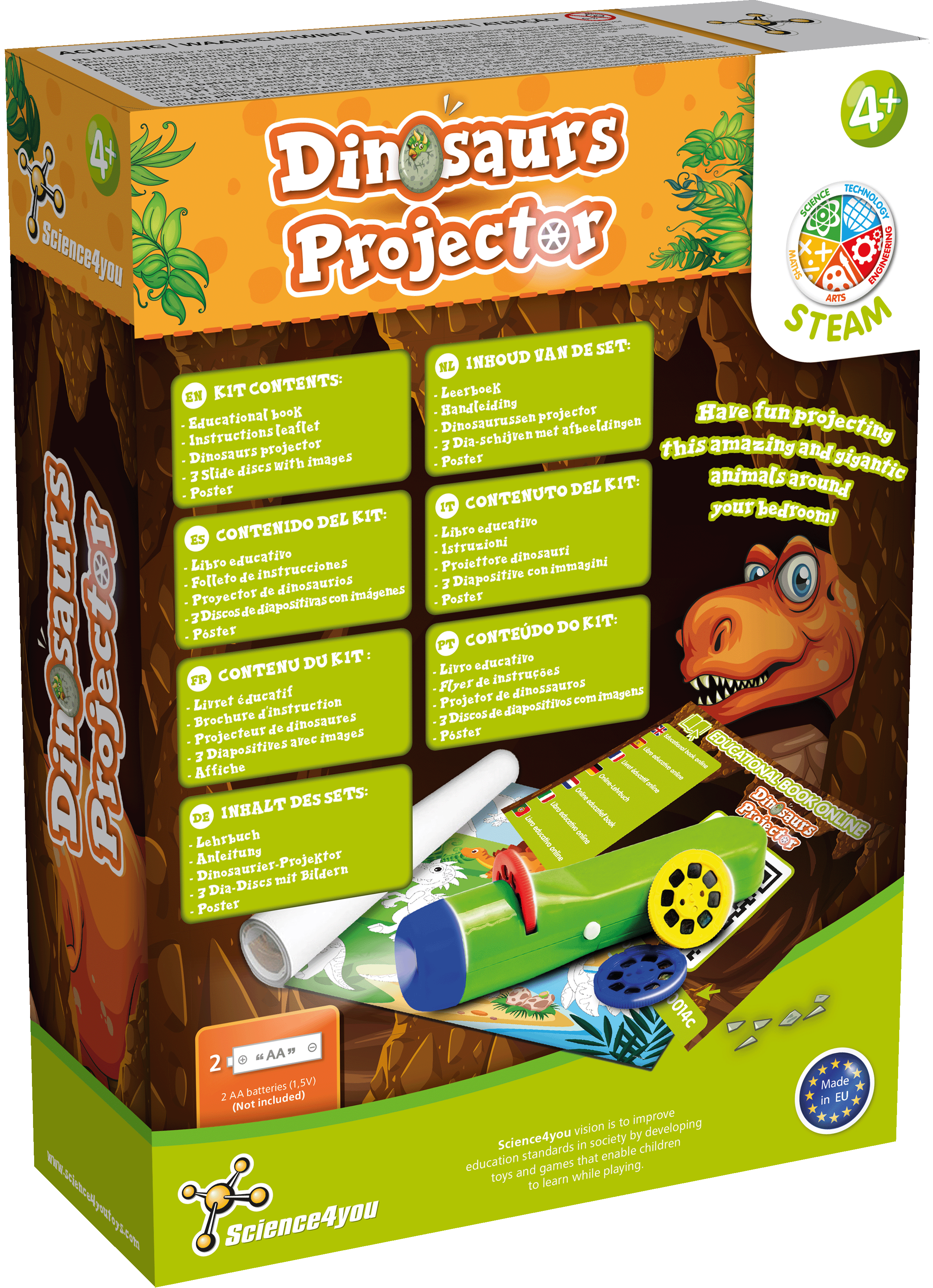 Science4you Projetor Lanterna de Dinossauros ( Imagem 2 de 8 ) - Preview