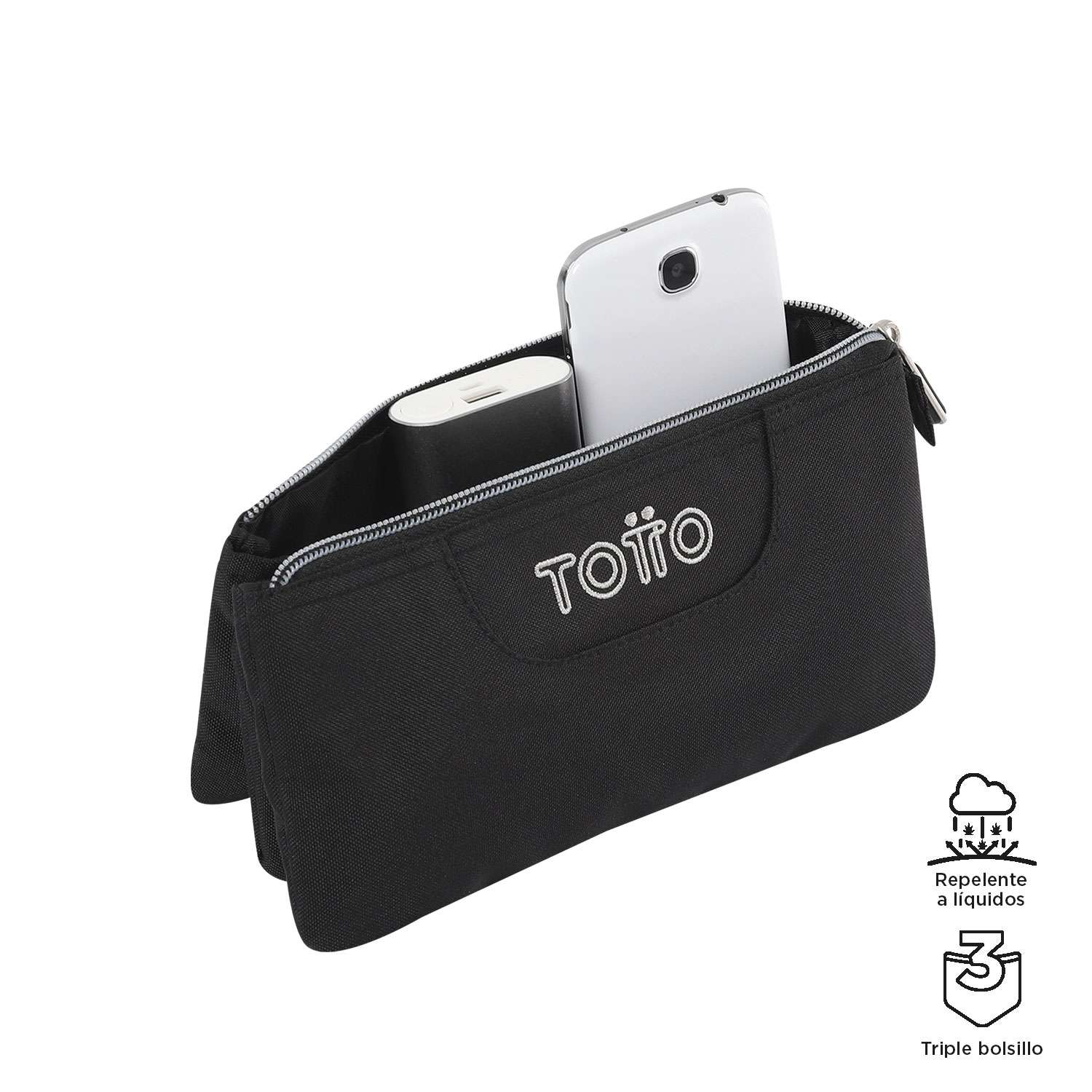 Estojo escolar Totto  tamanho m modelo tablero para 8 a 12 anos ( Imagem 2 de 3 ) - Preview