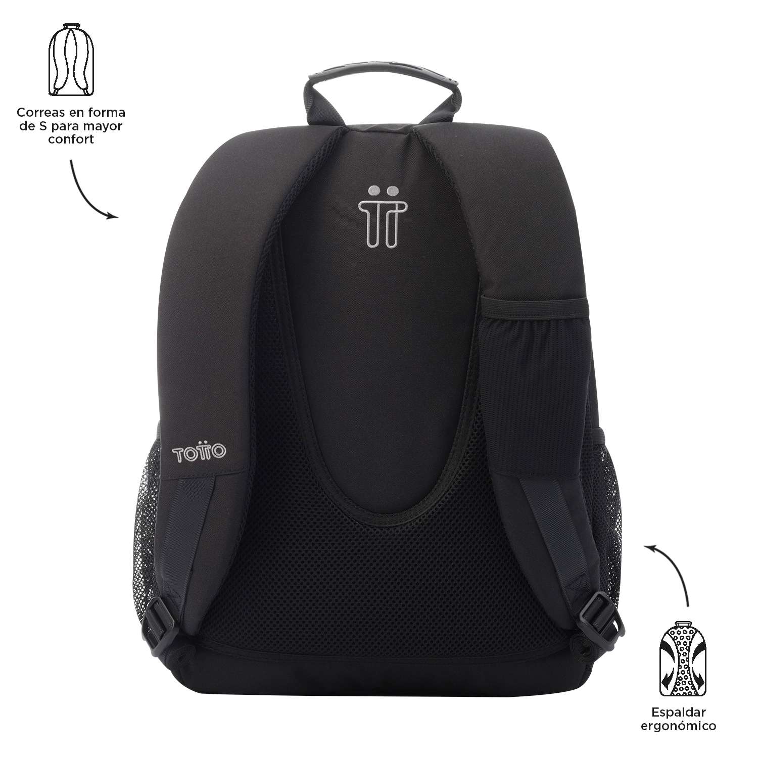 Mochila escolar Totto tamanho l modelo acuarela para 8 a 12 anos ( Imagem 4 de 4 ) - Preview