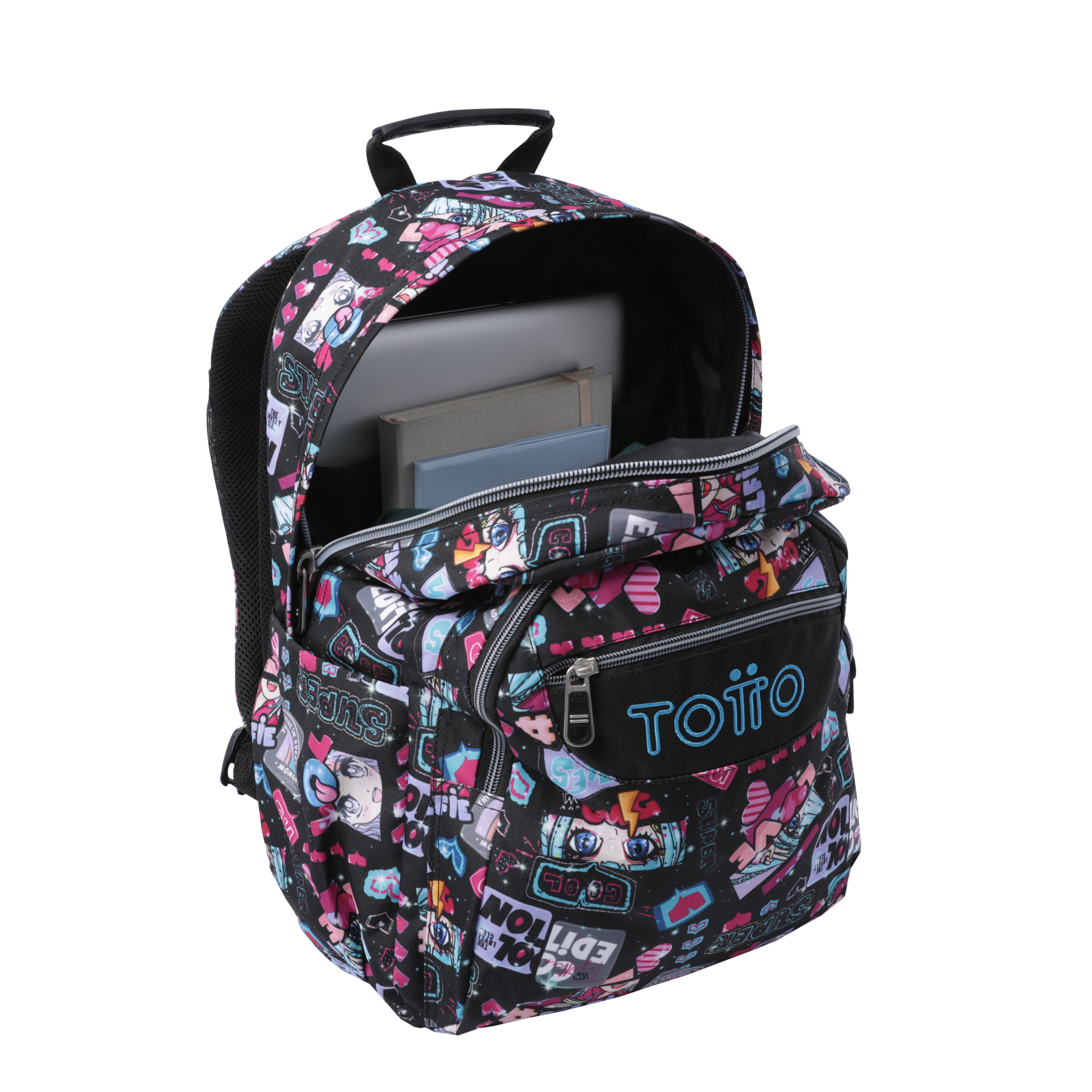 Mochila escolar Totto tamanho l modelo acuarela para 8 a 12 anos ( Imagem 2 de 4 ) - Preview
