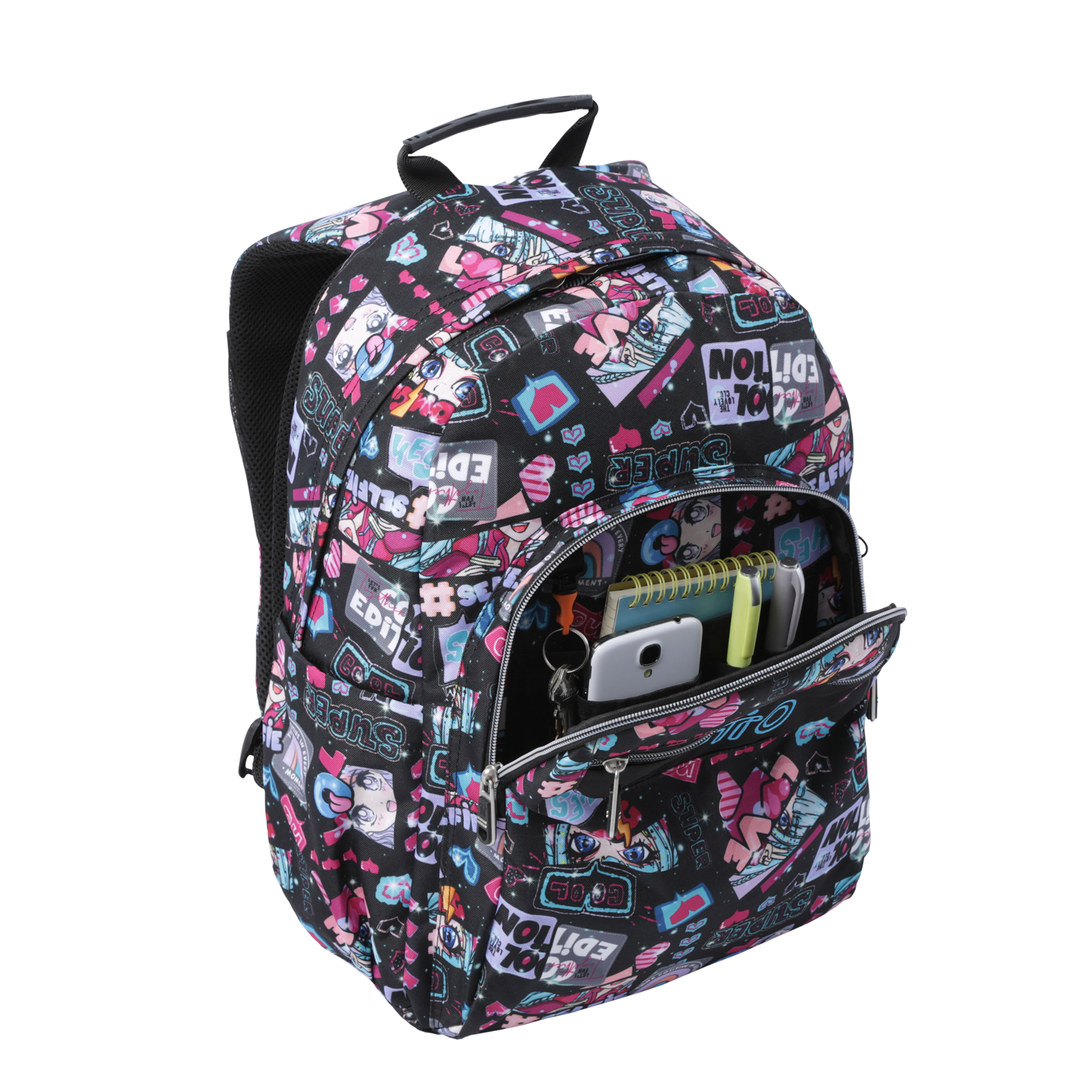 Mochila escolar Totto tamanho l modelo acuarela para 8 a 12 anos ( Imagem 3 de 4 ) - Preview