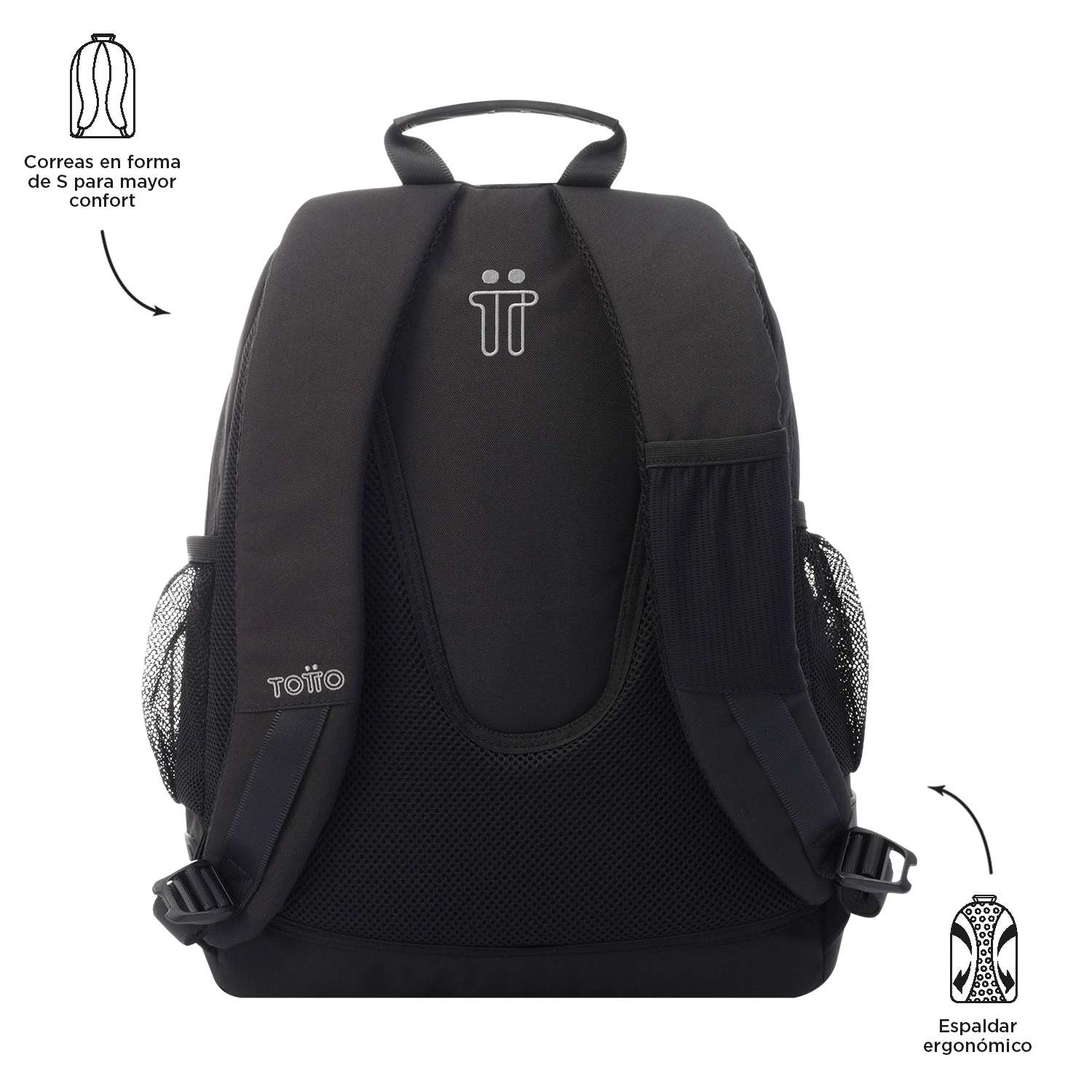 Mochila escolar Totto tamanho l modelo rayol para 8 a 12 anos ( Imagem 4 de 4 ) - Preview