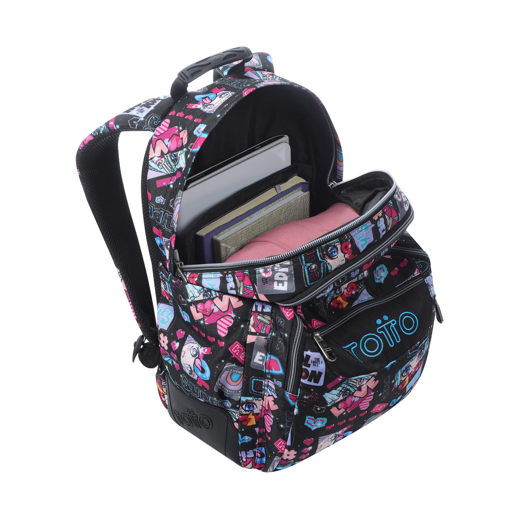 Mochila escolar Totto tamanho l modelo rayol para 8 a 12 anos ( Imagem 2 de 4 ) - Preview