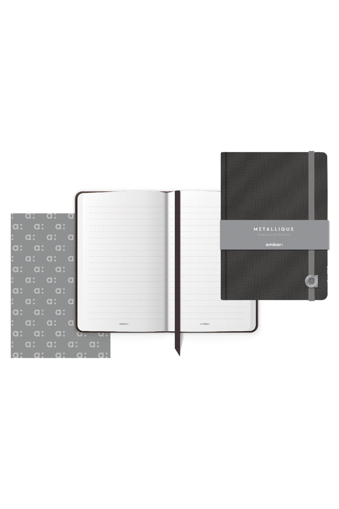 Notebook Metallique A5 Pautado ( Imagem 2 de 3 ) - Preview