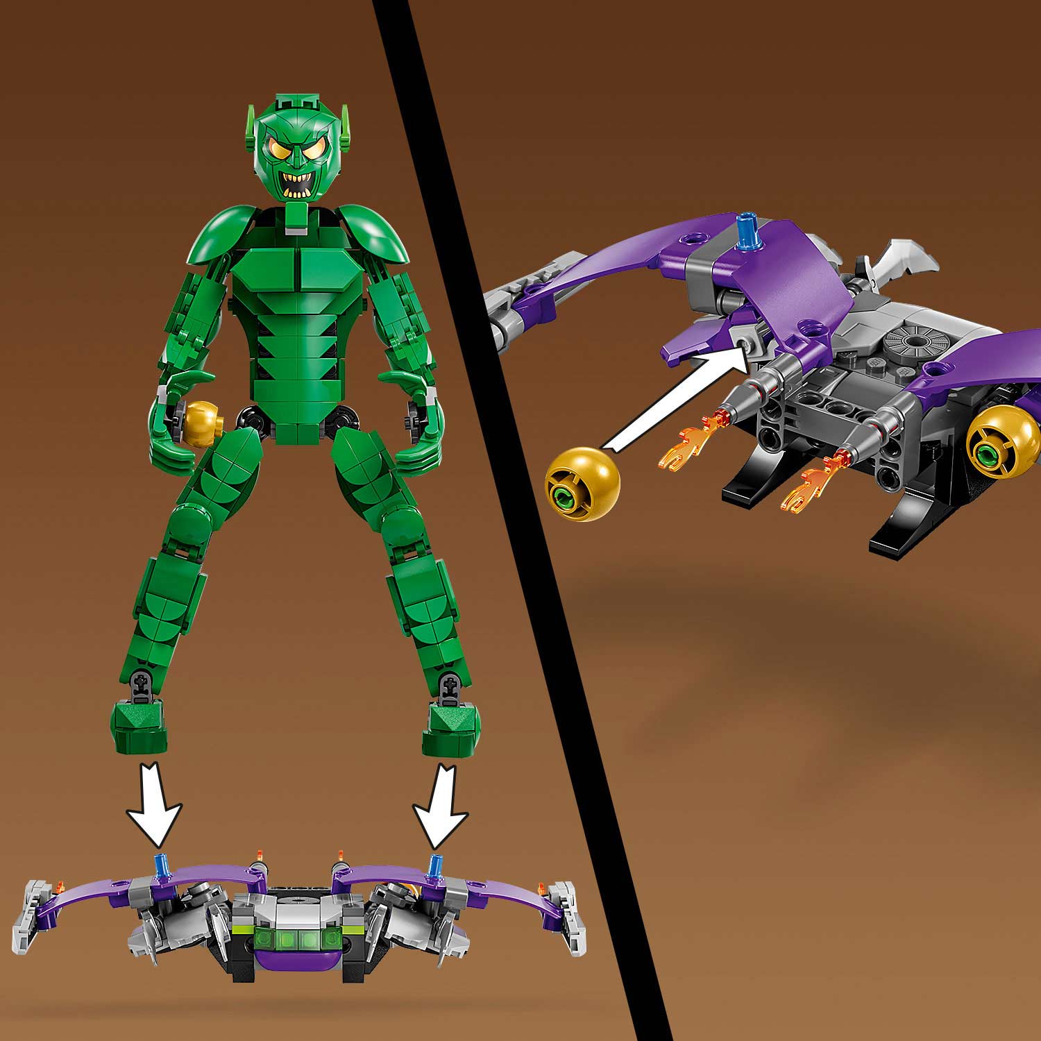 Lego Marvel Figura De Construção De Green Goblin 76284 ( Imagem 3 de 4 ) - Preview