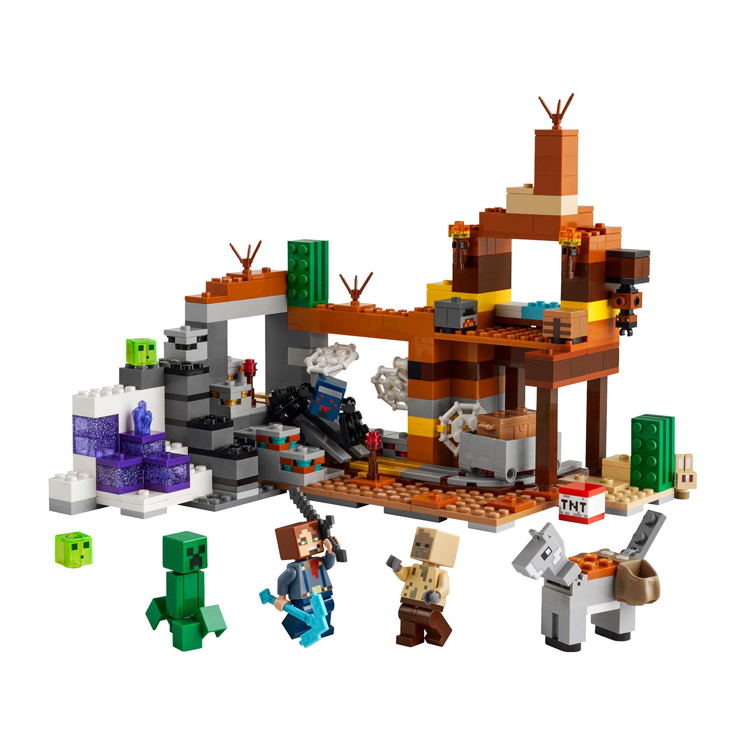 Lego Minecraft O Poco De Minas Das Terras Baldias 21263 ( Imagem 2 de 4 ) - Preview