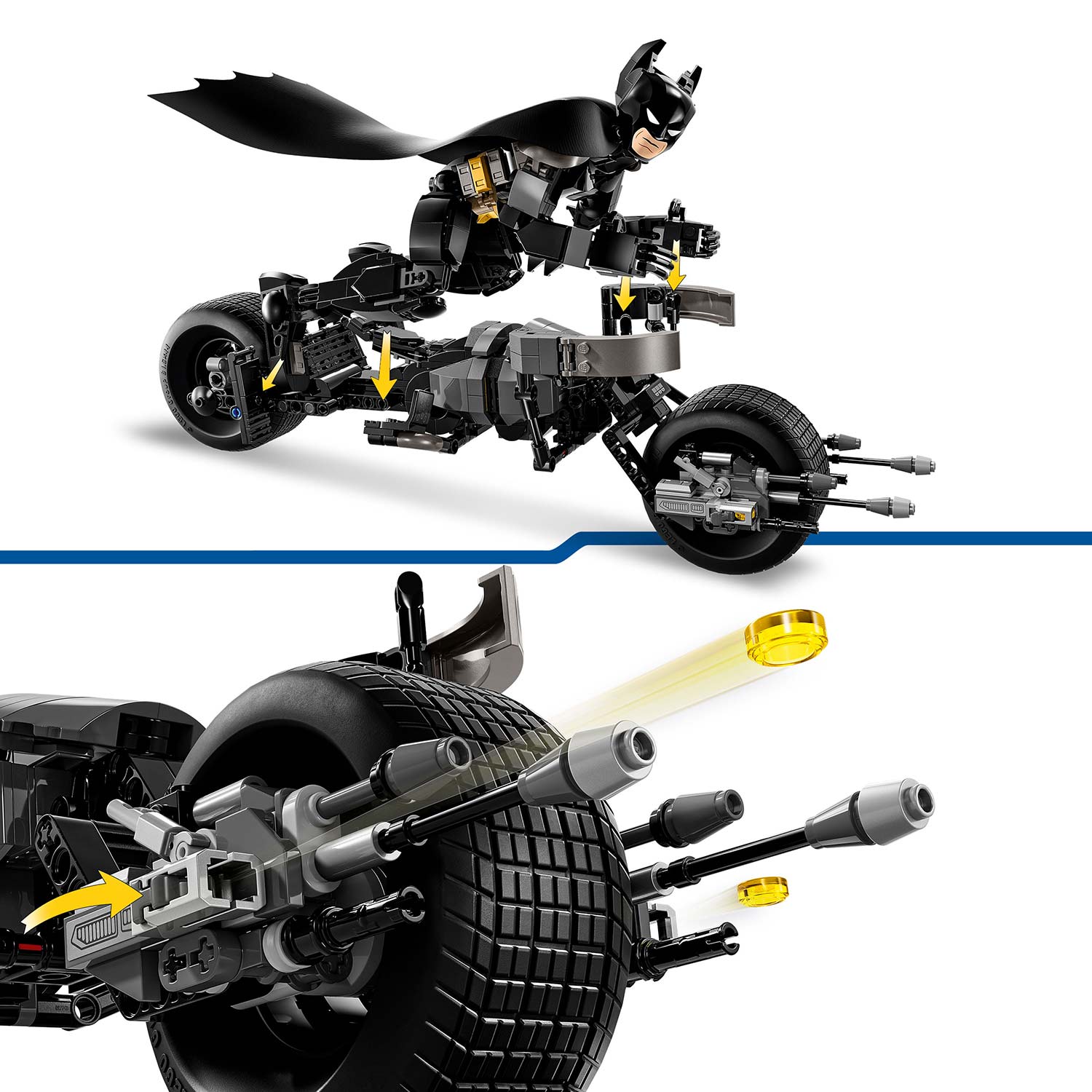 Lego Batman Figura De Construção Do Batman E Mota Bat-Pod 76273 ( Imagem 3 de 4 ) - Preview