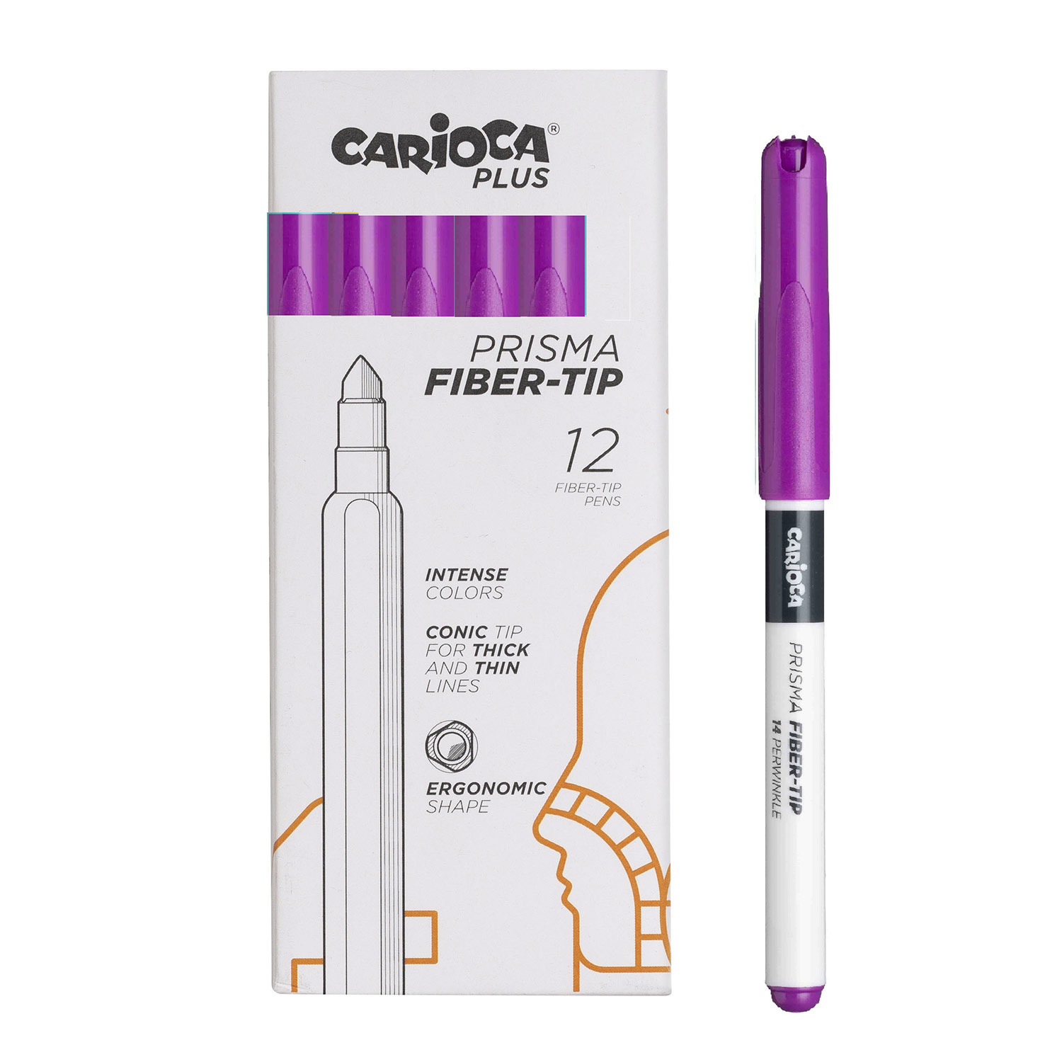 Caneta De Feltro Carioca Plus Roxo 45217/14 ( Imagem 3 de 3 ) - Preview