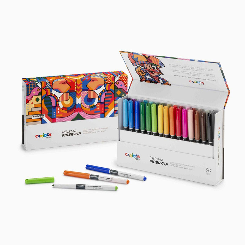 Canetas De Feltro Carioca Plus Cx Premium C/30 45208 ( Imagem 2 de 4 ) - Preview