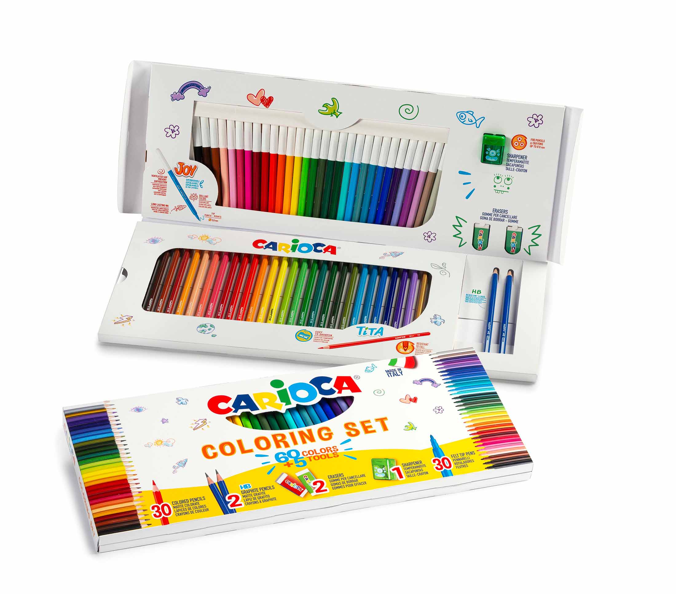 Conjunto Coloring Set Carioca 65 Pecas 45181 ( Imagem 2 de 2 ) - Preview