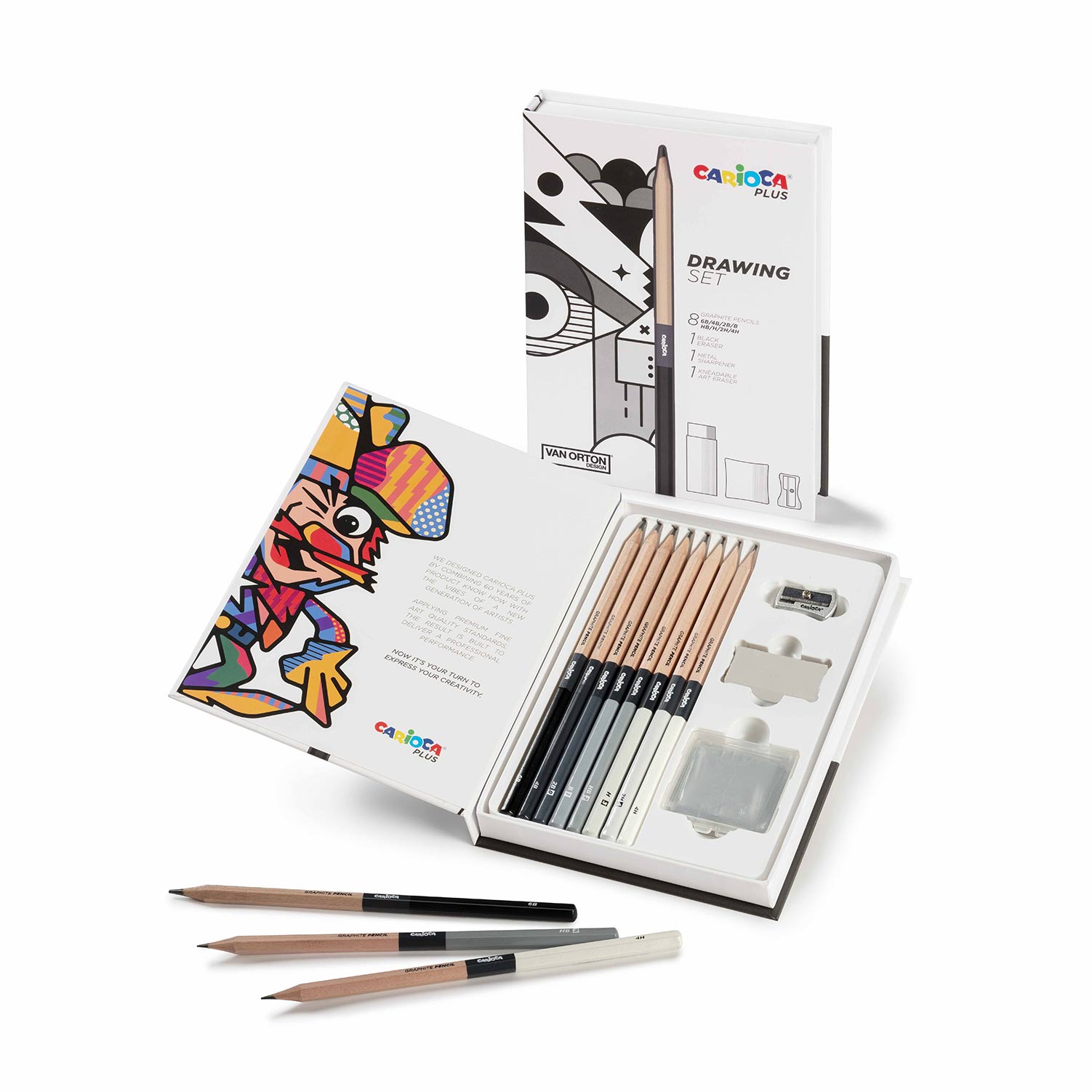Conjunto De Desenho Carioca Plus 11 Pecas 45230 ( Imagem 2 de 2 ) - Preview