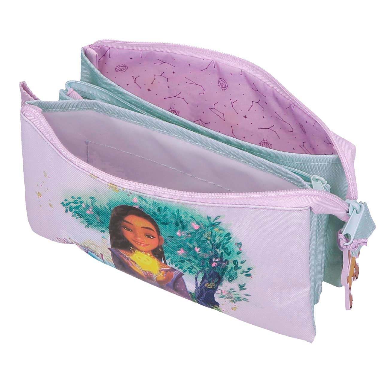 Estojo Escolar Disney Wish Watch Us Shine 2024 Triplo 2984321 ( Imagem 4 de 4 ) - Preview