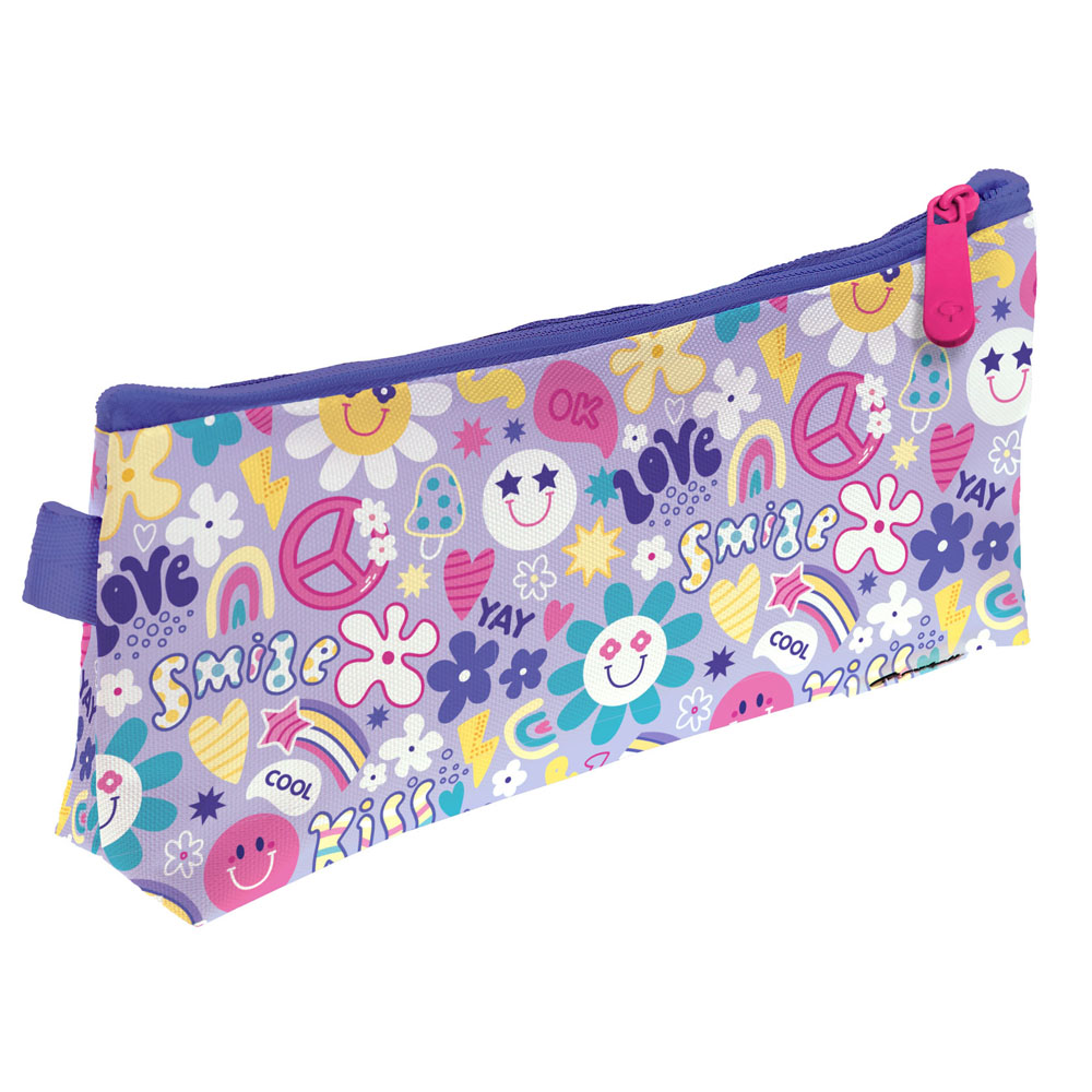Trousse Scolaire Rigide Bits&Bobs - 23x10x6 Cm - Avec Séparateurs Et Poche Maille - Pour écoliers, étudiants Ou Maquillage