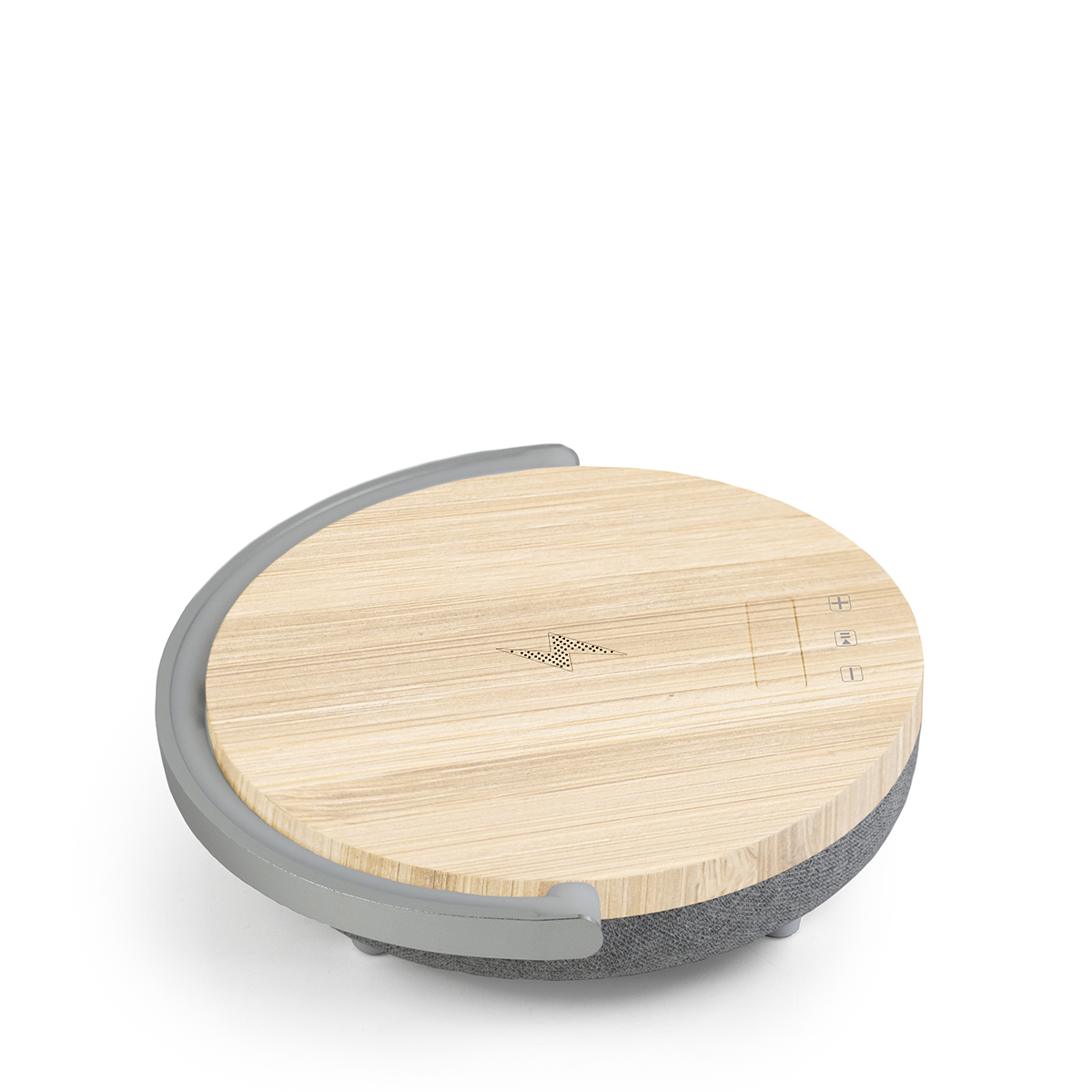 PRIXTON Bluetooth Speaker Light Charging Base LED Lamp - Wood ( Imagem 2 de 4 ) - Preview