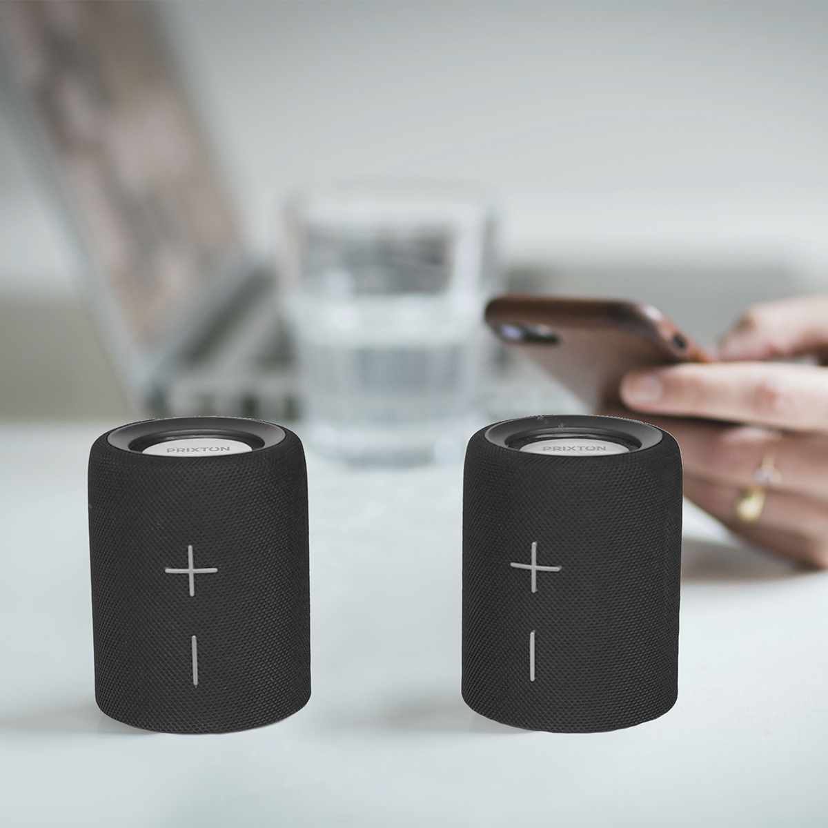Coluna Bluetooth PRIXTON Aloha Lite divisível em dois (20 W - Preto) ( Imagem 4 de 4 ) - Preview