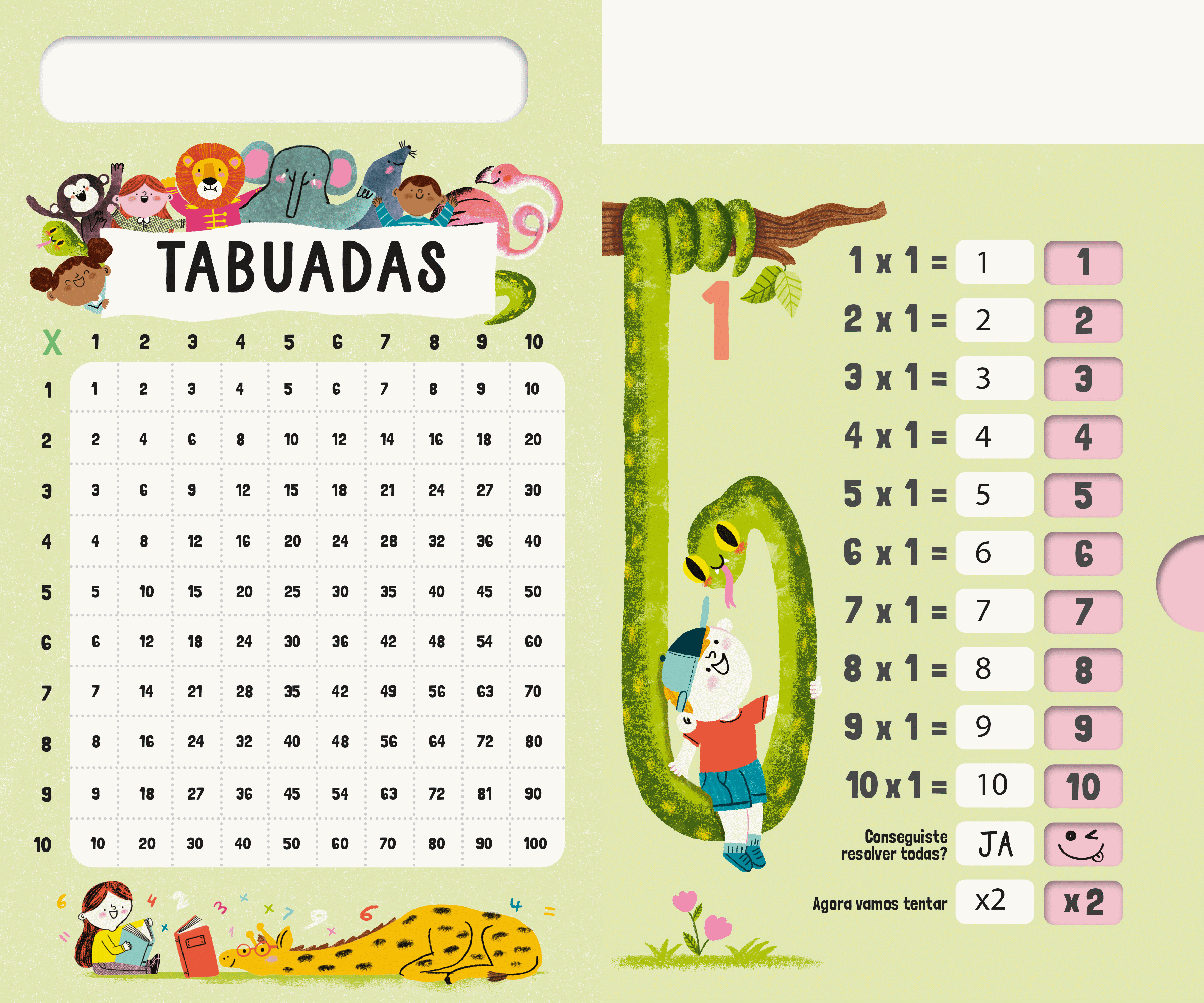 Tabuada - Resolve, Limpa e Faz de Novo  ( Imagem 2 de 2 ) - Preview