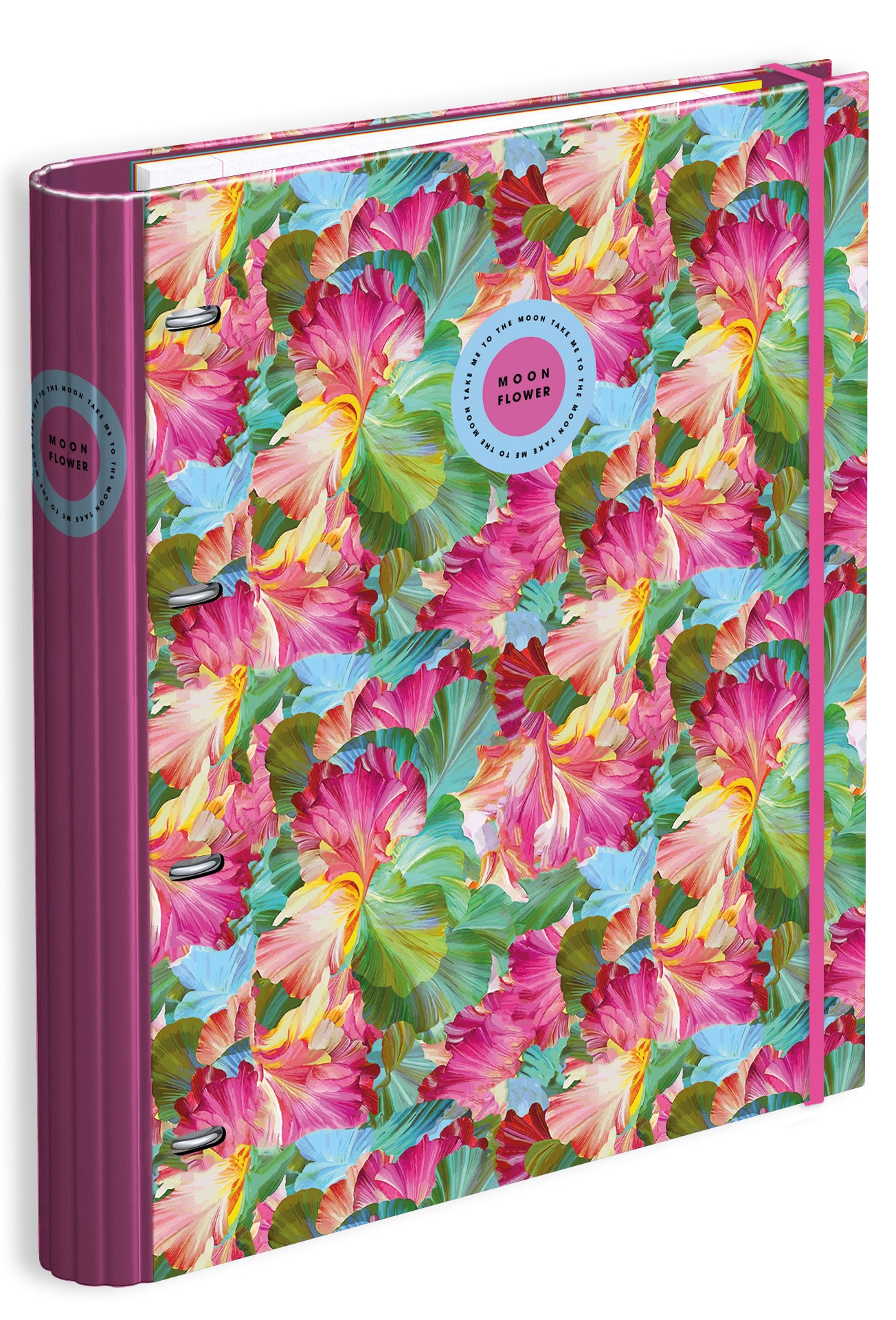 Capa A4 4 Argolas Lombada 7 Vincos Rec+Ind Teen Moonflower 24 ( Imagem 2 de 3 ) - Preview