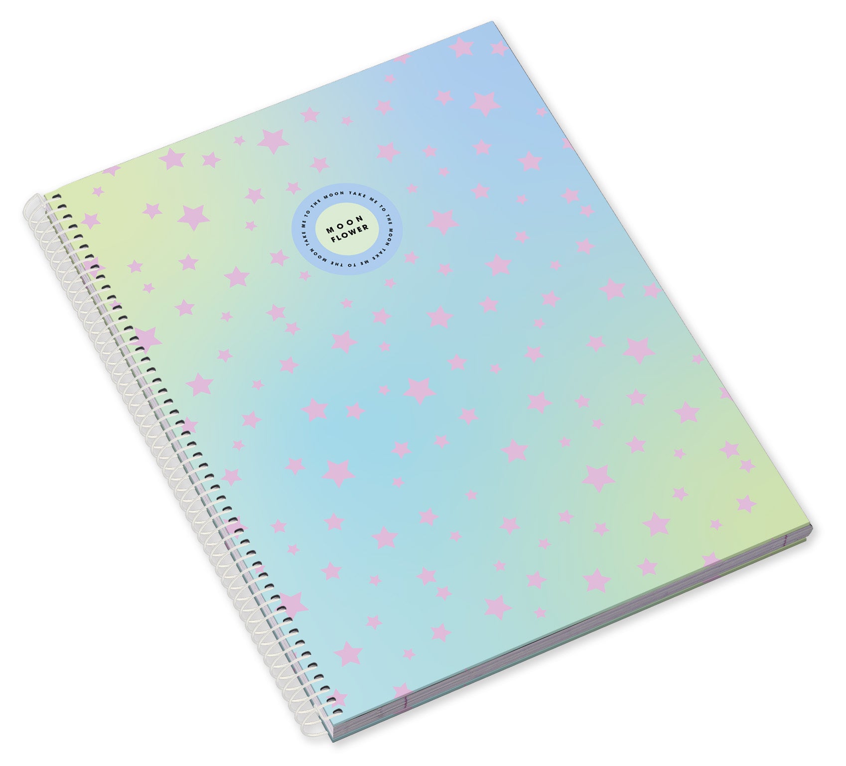 Caderno Espiral Capa Dura A4 80F 90G Teen Moonflower Quadriculado 24 ( Imagem 2 de 4 ) - Preview