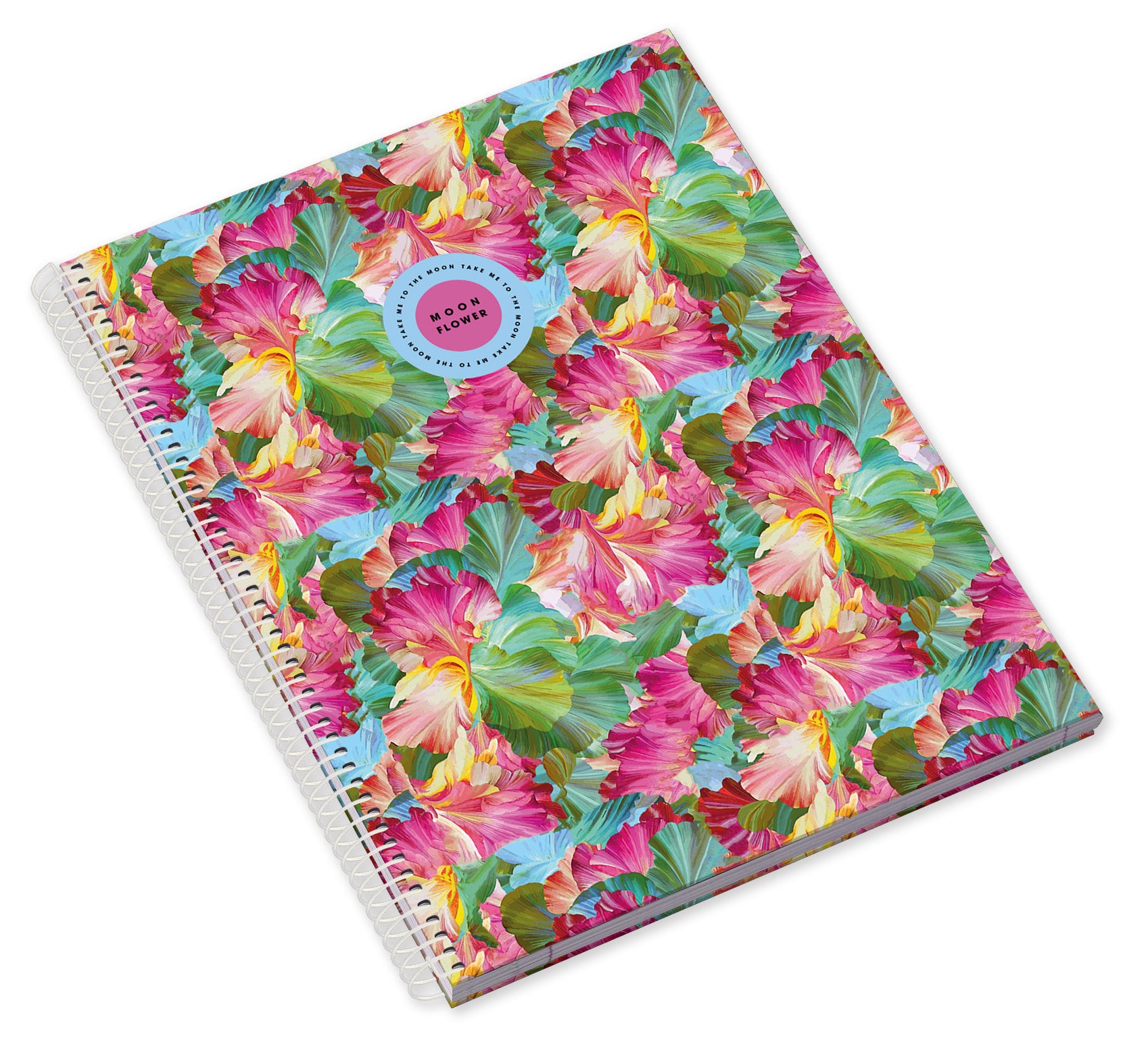 Caderno Espiral Capa Dura A5 80F 90G Teen Moonflower Pautado 24 ( Imagem 2 de 4 ) - Preview