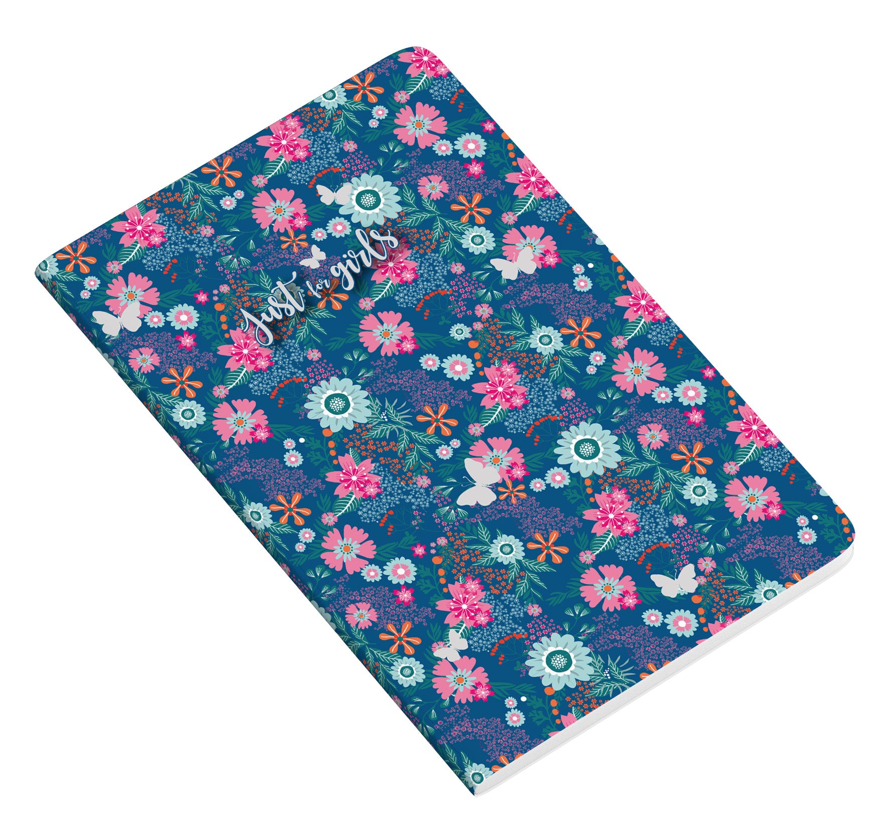 Caderno Agrafado PP A4 48F 90G Just4Girls Flowers Pautado 24 ( Imagem 2 de 3 ) - Preview