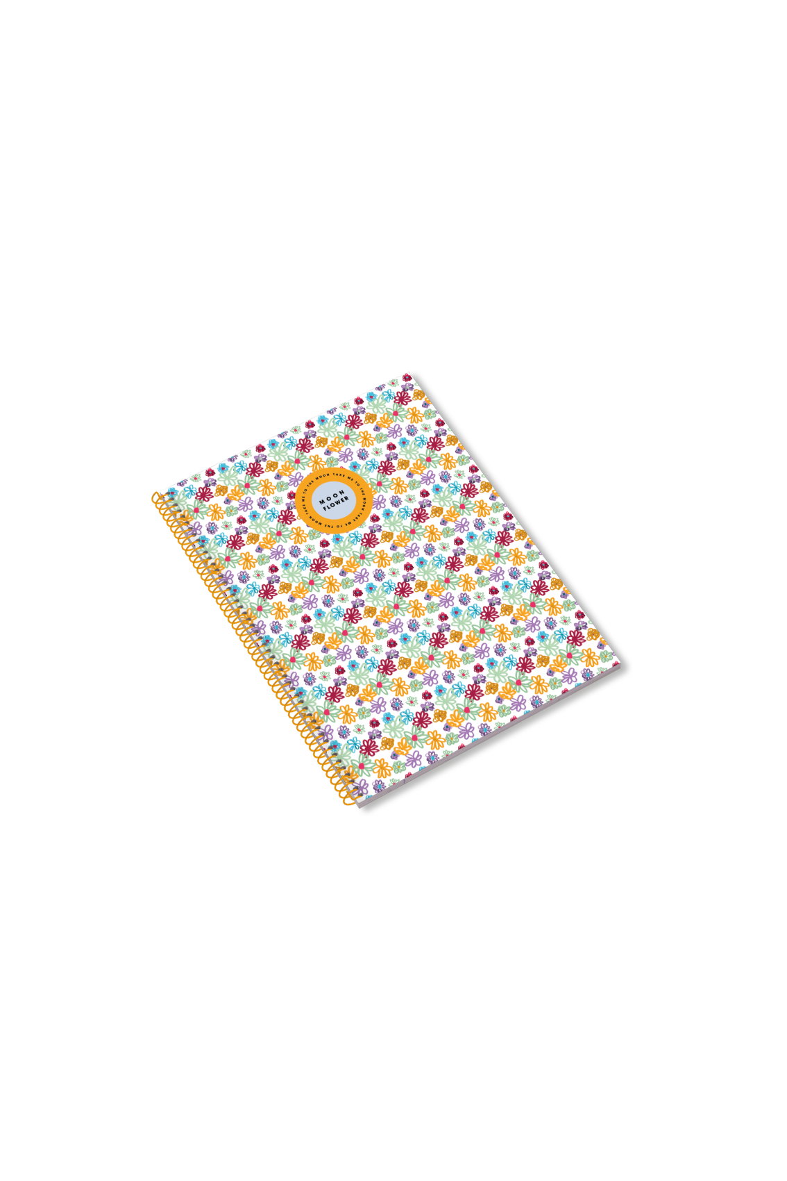 Caderno Espiral A5 80F Teen Moonflower Quadriculado 23 ( Imagem 3 de 4 ) - Preview